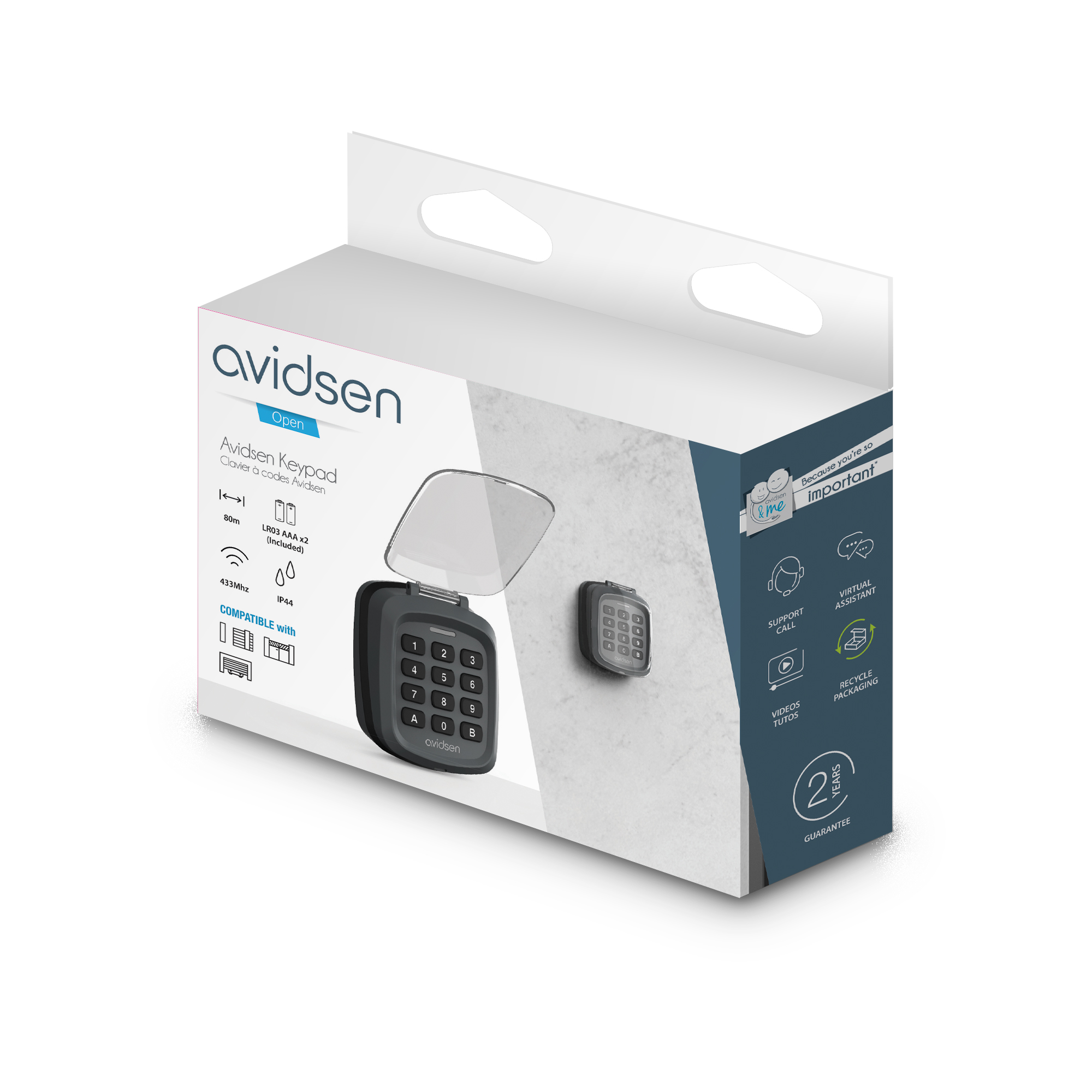 Clavier à codes sans fil, Avidsen - 6