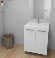 MUEBLE DE BAÑO ECO BLANCO 80X45CM 2 PUERTAS - 2
