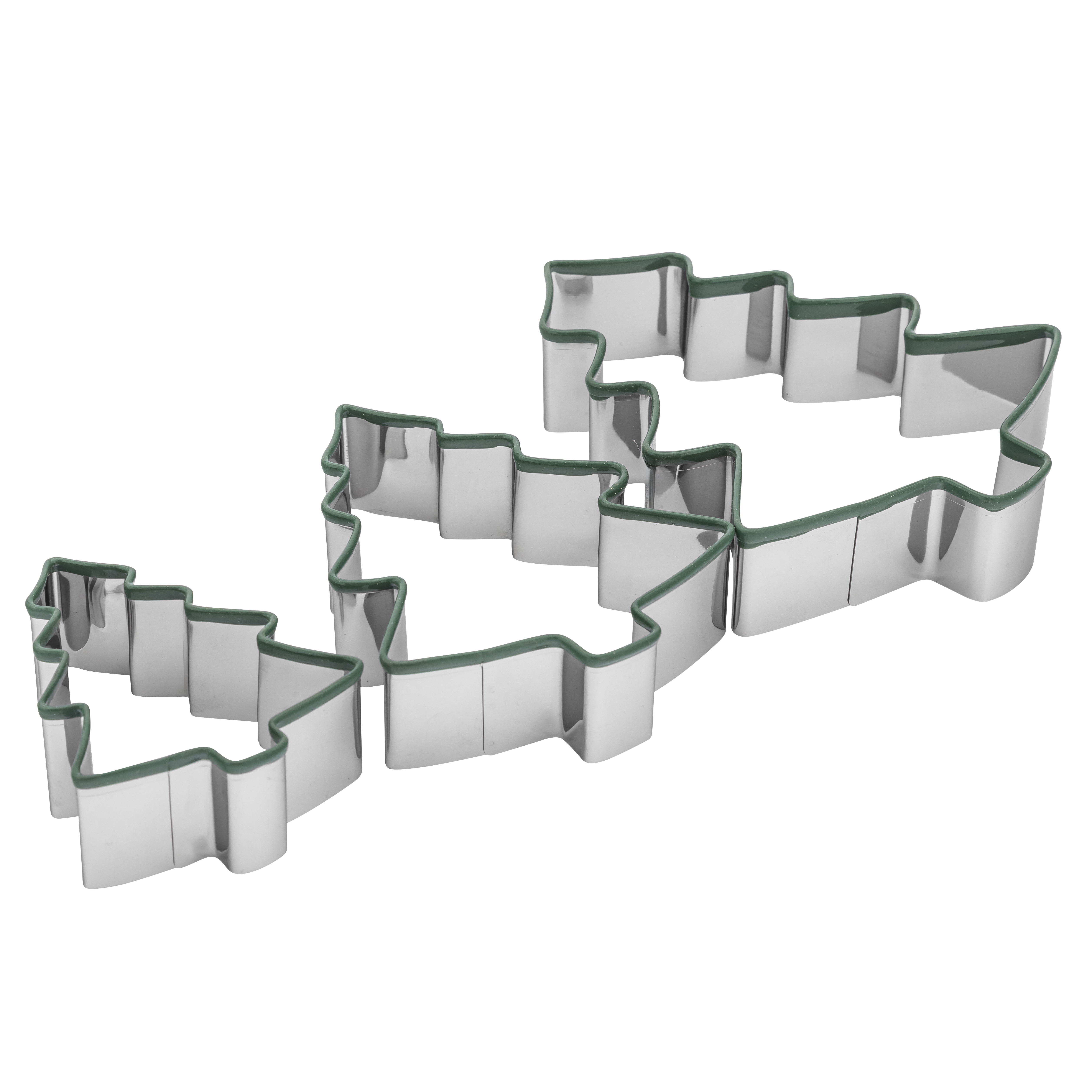 Zestaw 3 wykrawaczy do ciasta w kształcie choinek
