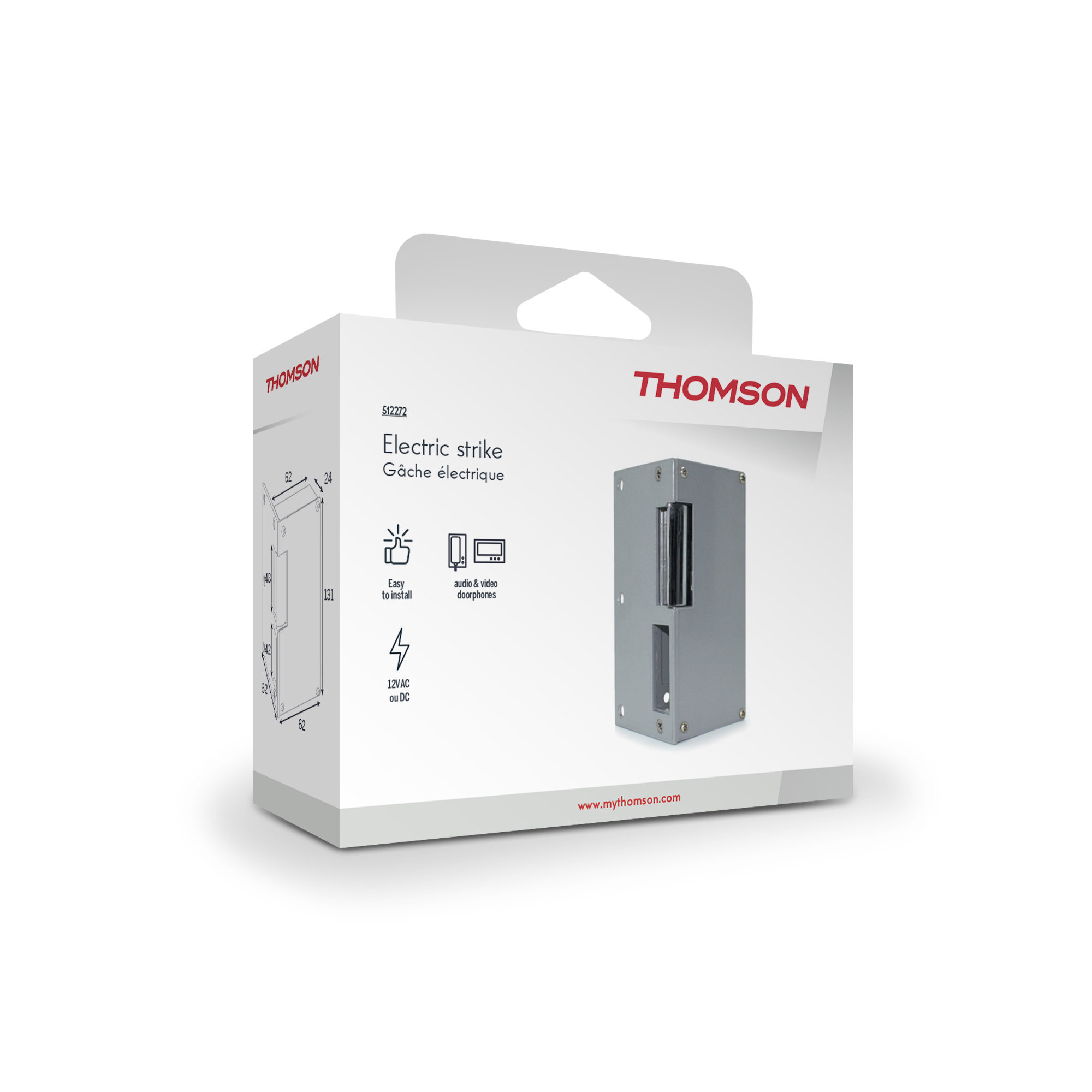 Gâche électrique, THOMSON gris clair - 5