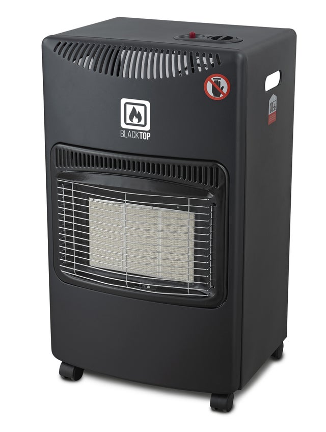 Stufa a gas con vano bombola 15 Kg 4.2 kW nera