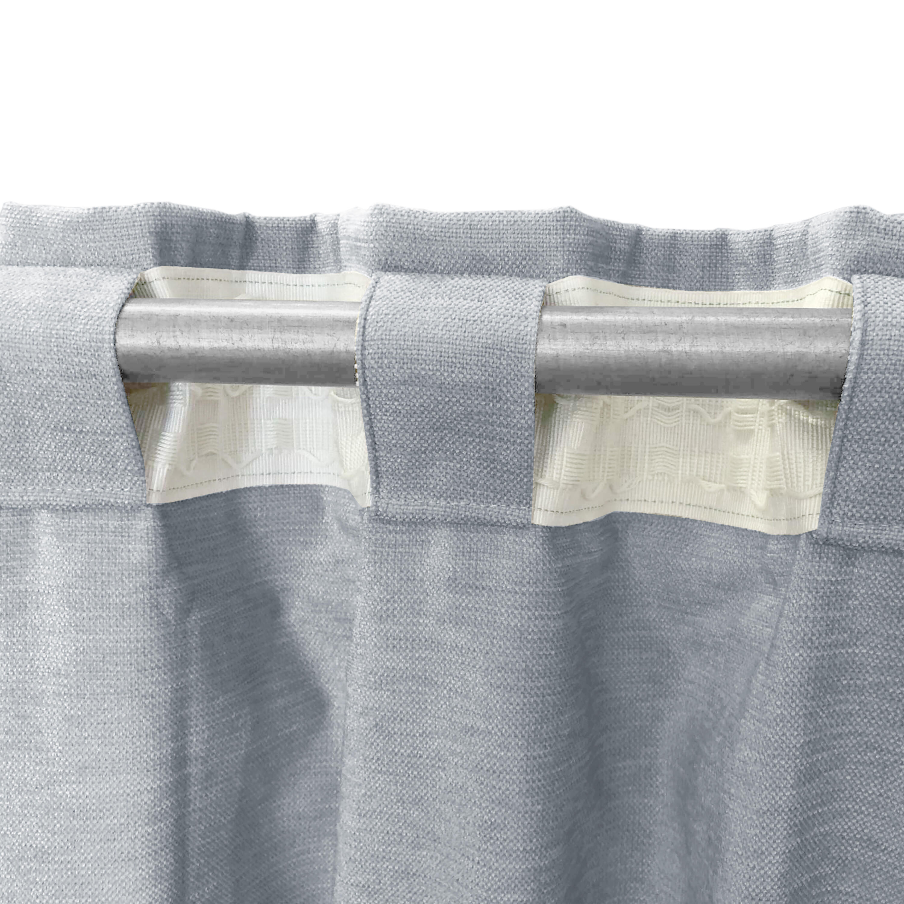 Tenda INSPIRE Carol grigio, fettuccia e passanti nascosti 200x280 cm - 13
