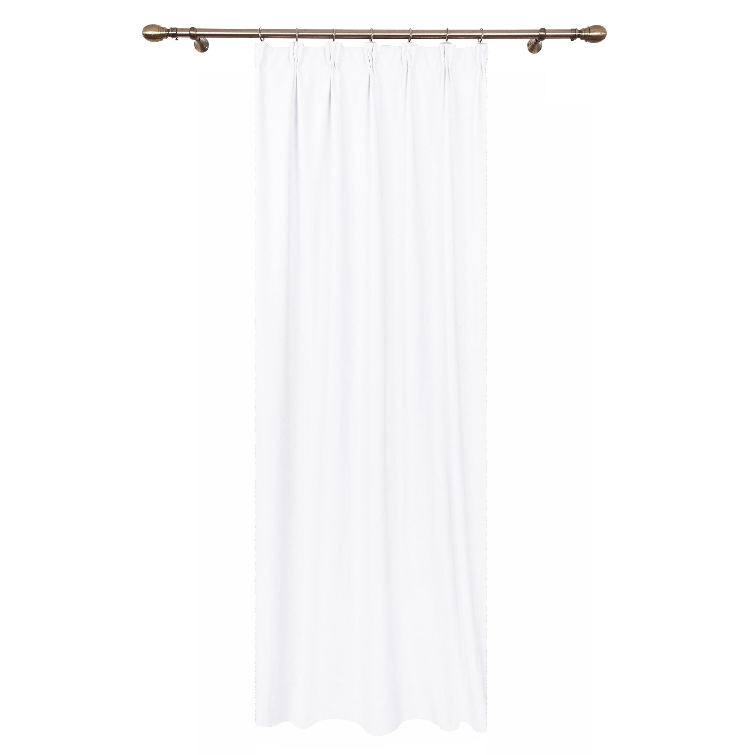 Tenda INSPIRE Carol bianco, fettuccia e passanti nascosti 200x280 cm - 6