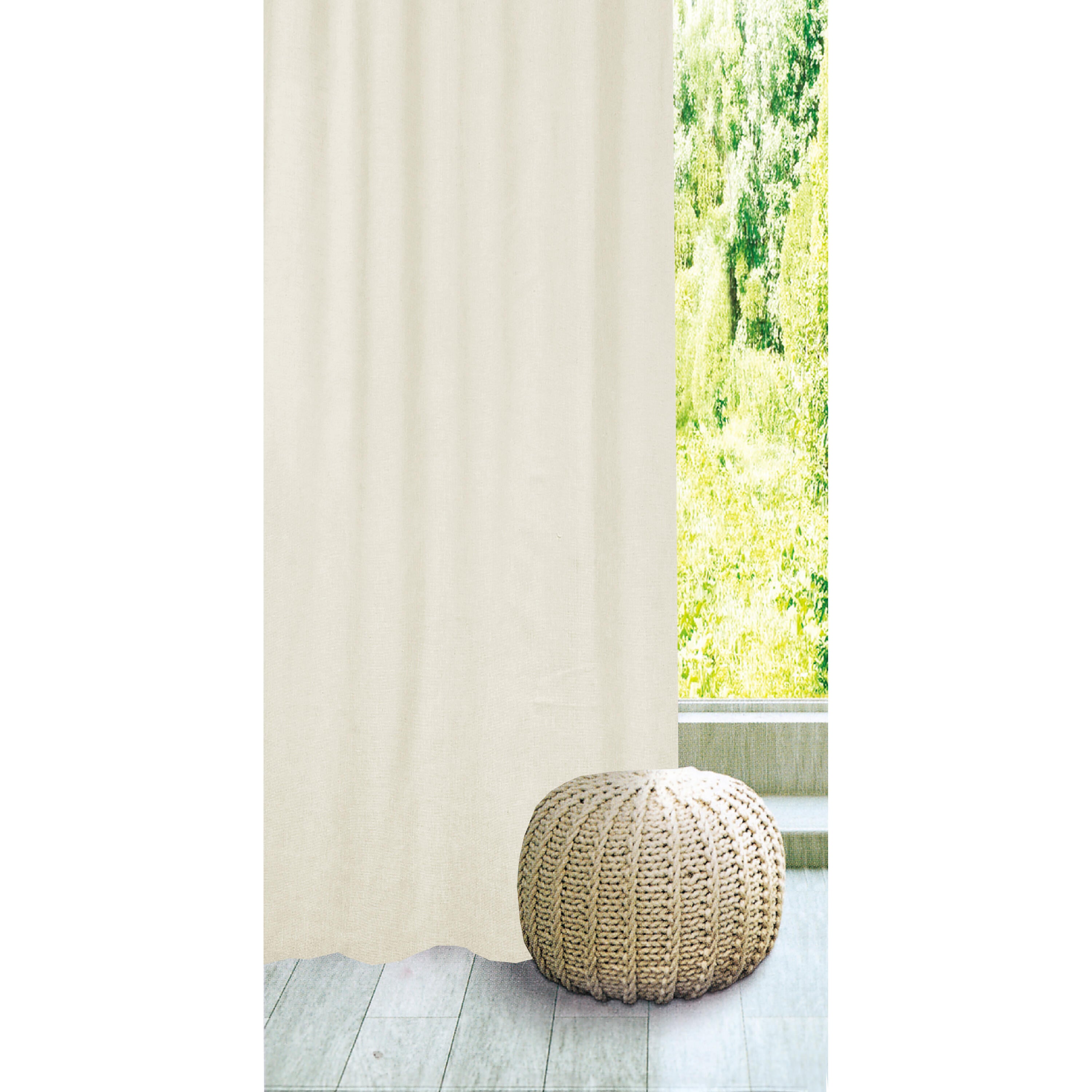Cortinado alça com botão Charlina 140x280cm bege Inspire - 19