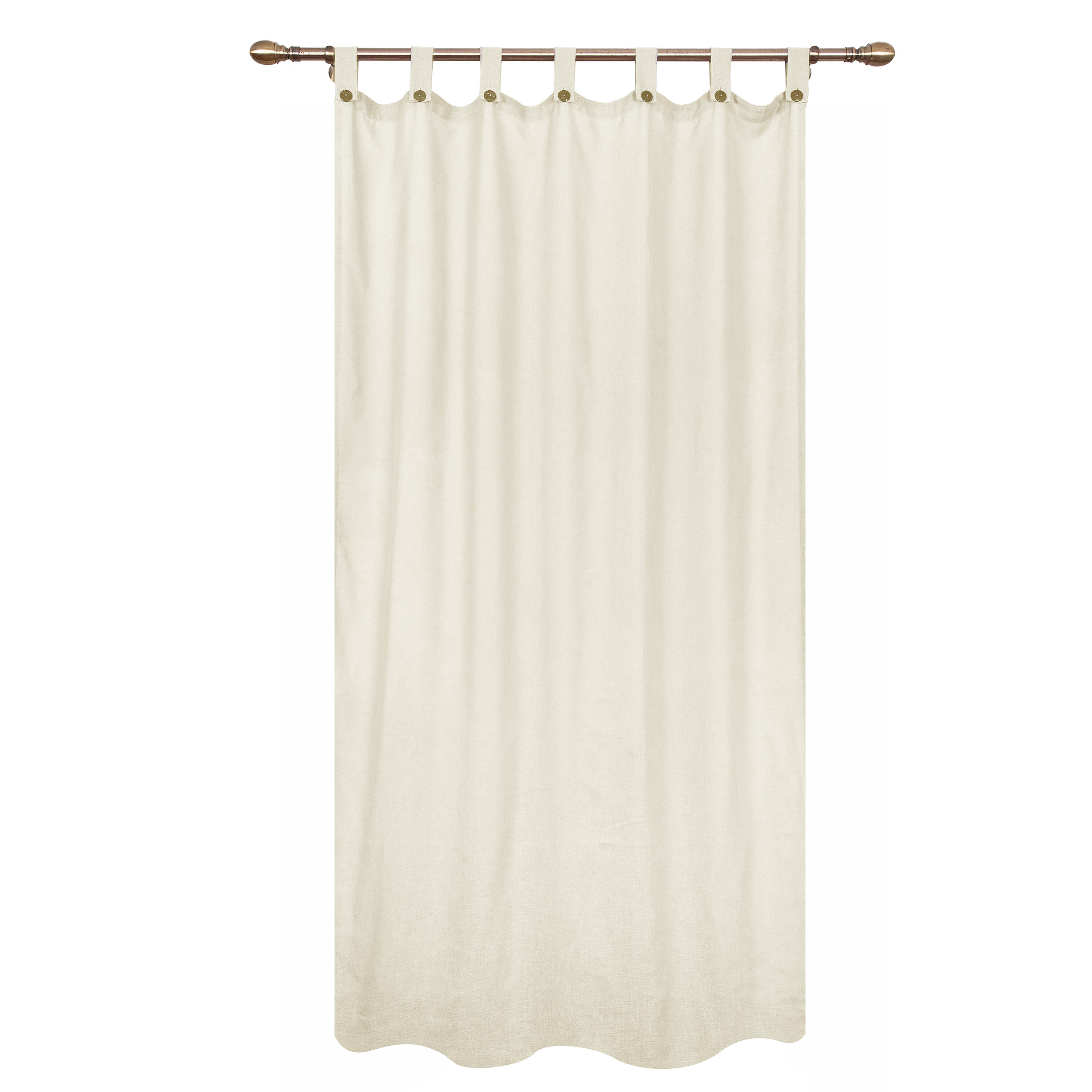 Cortinado alça com botão Charlina 140x280cm bege Inspire - 2