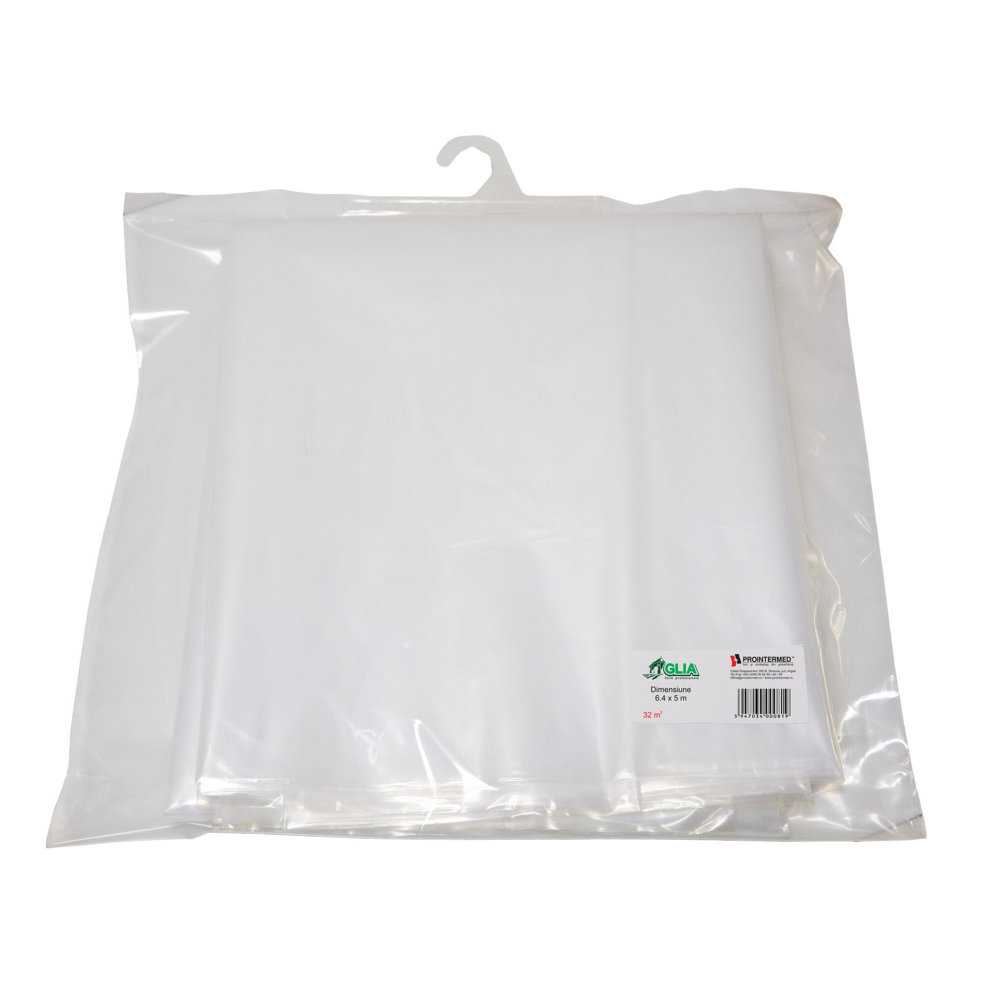 Folie solar Glia, polietilena, 6.4 x 5 m, grosime 0.1 mm, transparent