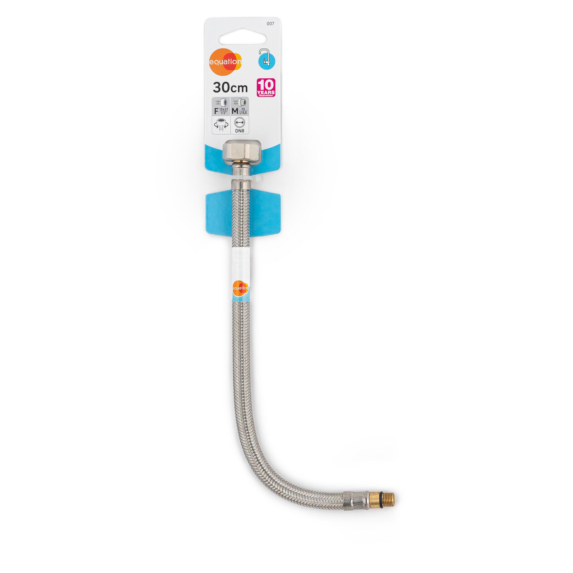 Racord flexibil pentru baterie din metal Equation, L 30 cm, DN8, 1/2