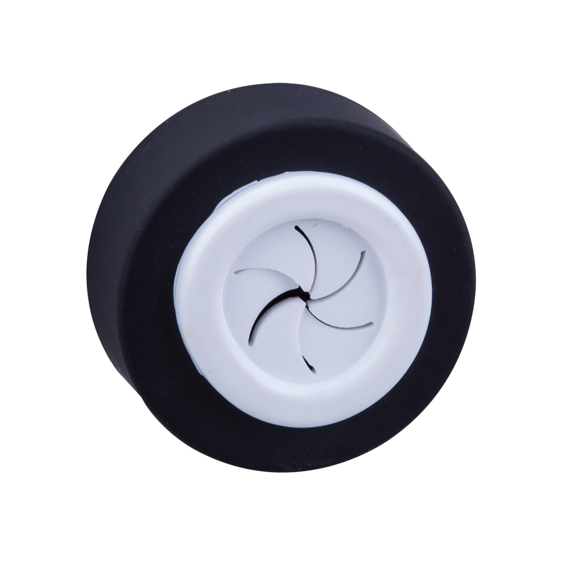 Suport prosop, din plastic, 5.5 x 2 cm, autoadeziv, negru cu alb