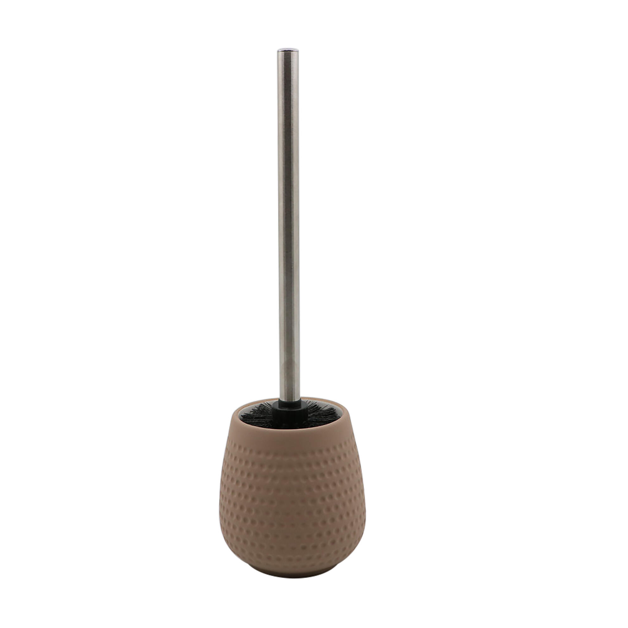 Perie WC Layla, din ceramica, bej