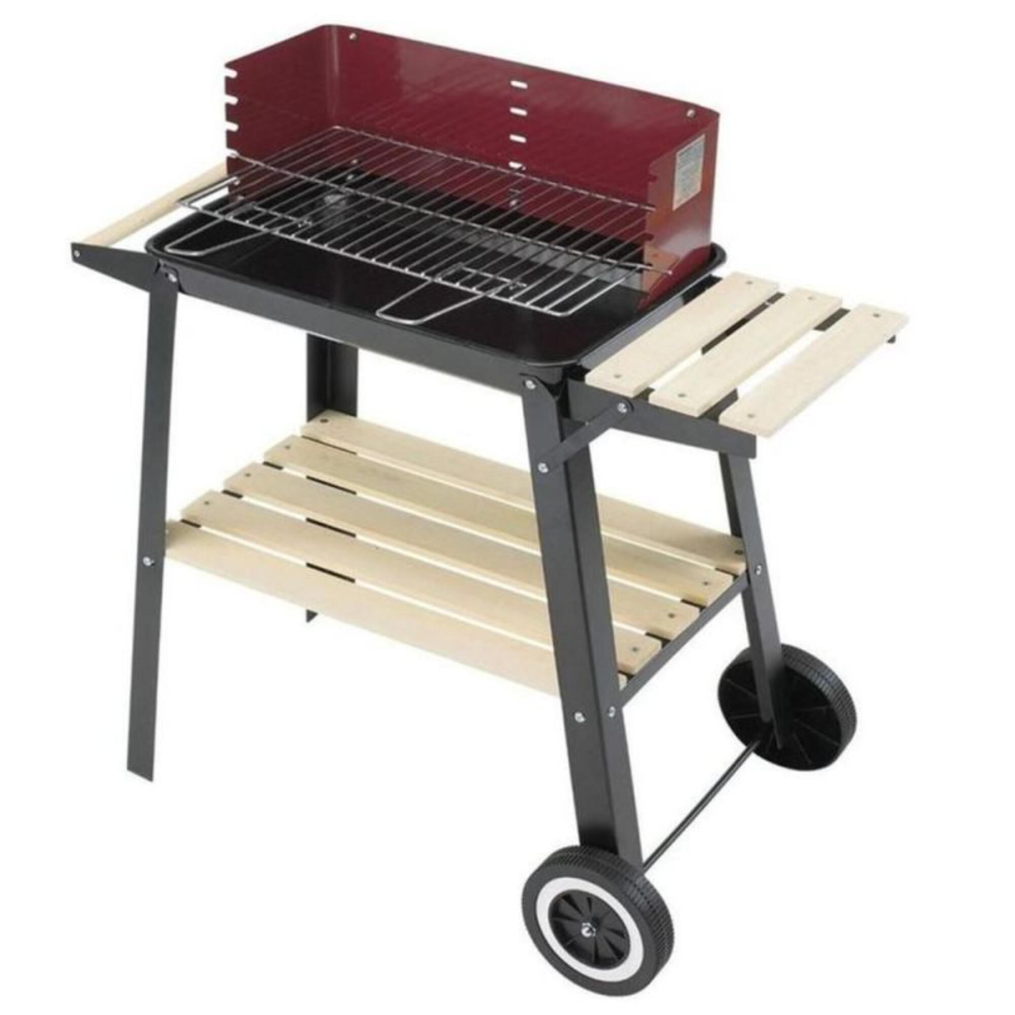 Gratar carbune Grill Chef, otel, suprafata de gatit 47 x 24 cm