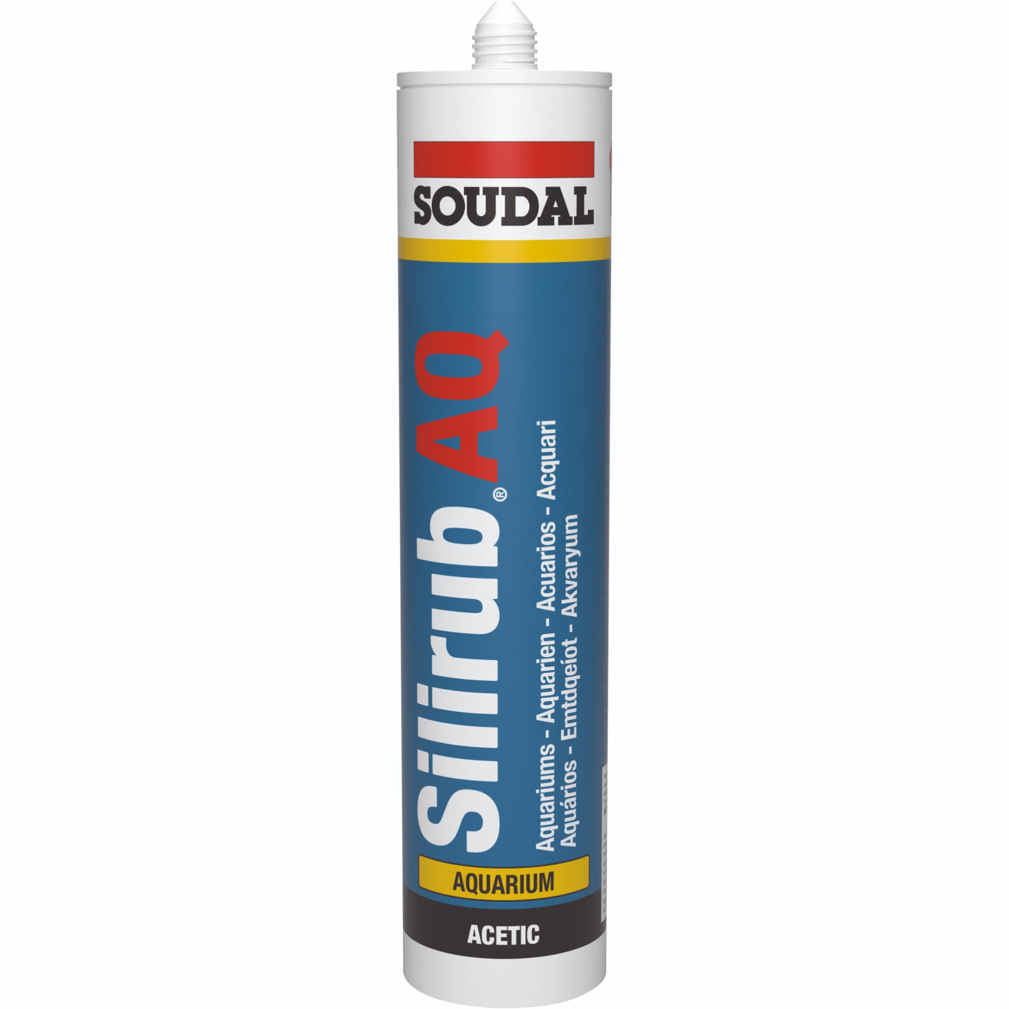 Adeziv Soudal, de asamblare si montaj, pentru acvarii, 310 ml, negru