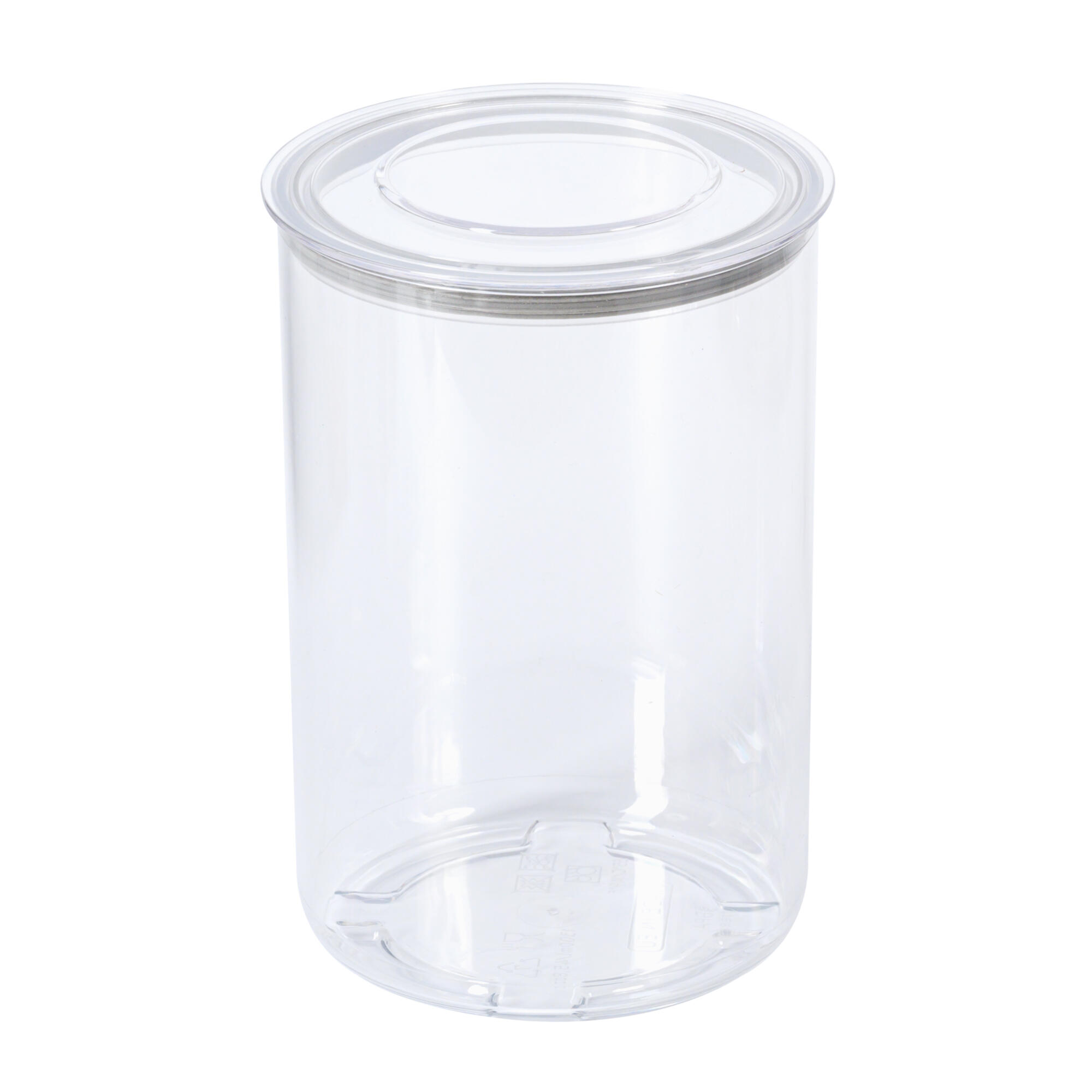 Caserola depozitare alimente uscate, Ø 11.3 x h 16 cm, 1.3 L, transparenta