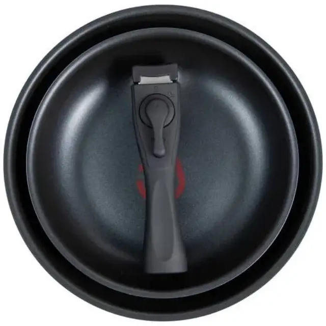 Ergo Chef Set di 8 padelle intelligenti con manici rimovibili, padelle salvaspazio eccellenti per tutte le cucine e camper, funziona con stufe elettriche, a gas, a induzione, padelle in acciaio