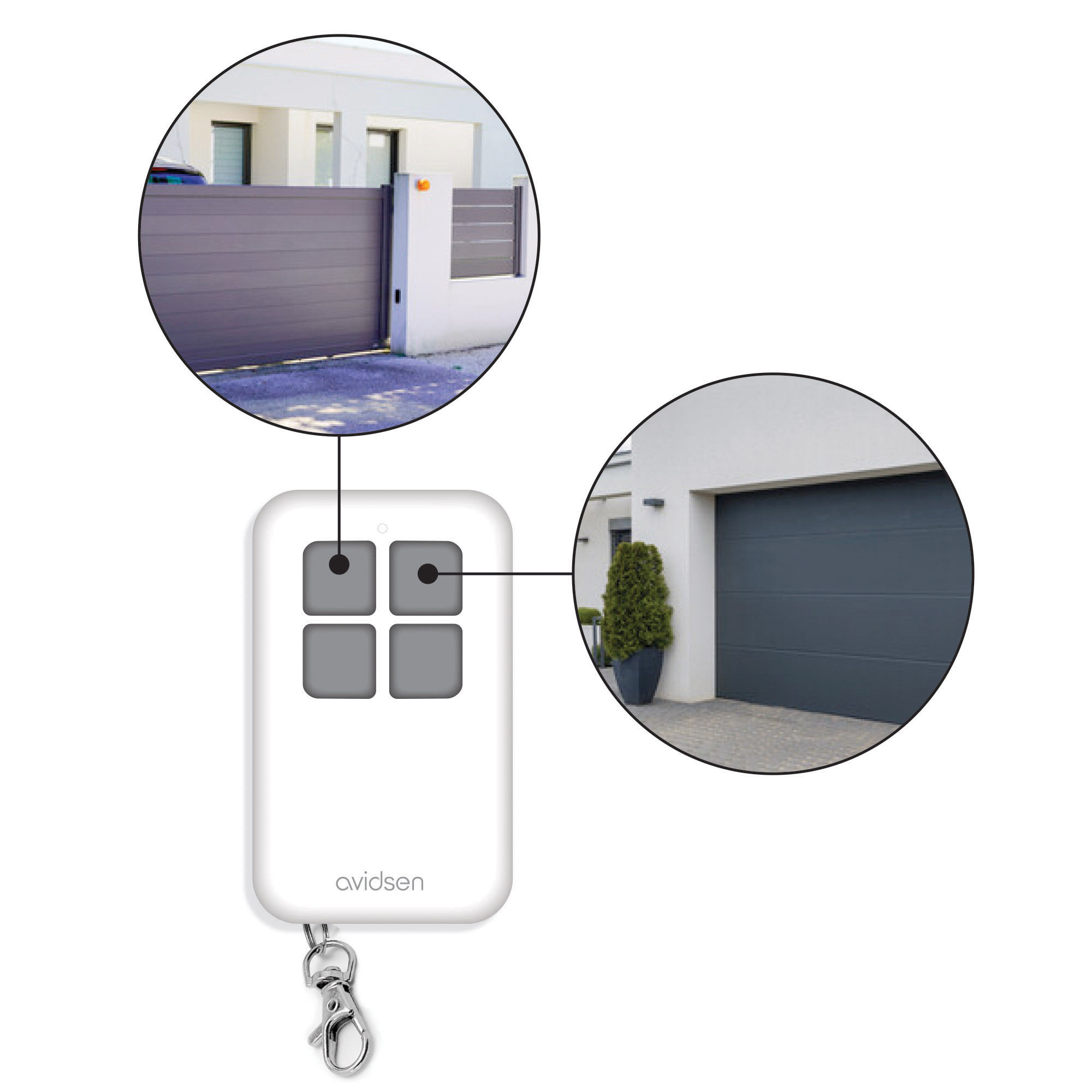 Télécommande universelle 4 boutons, Avidsen - 5