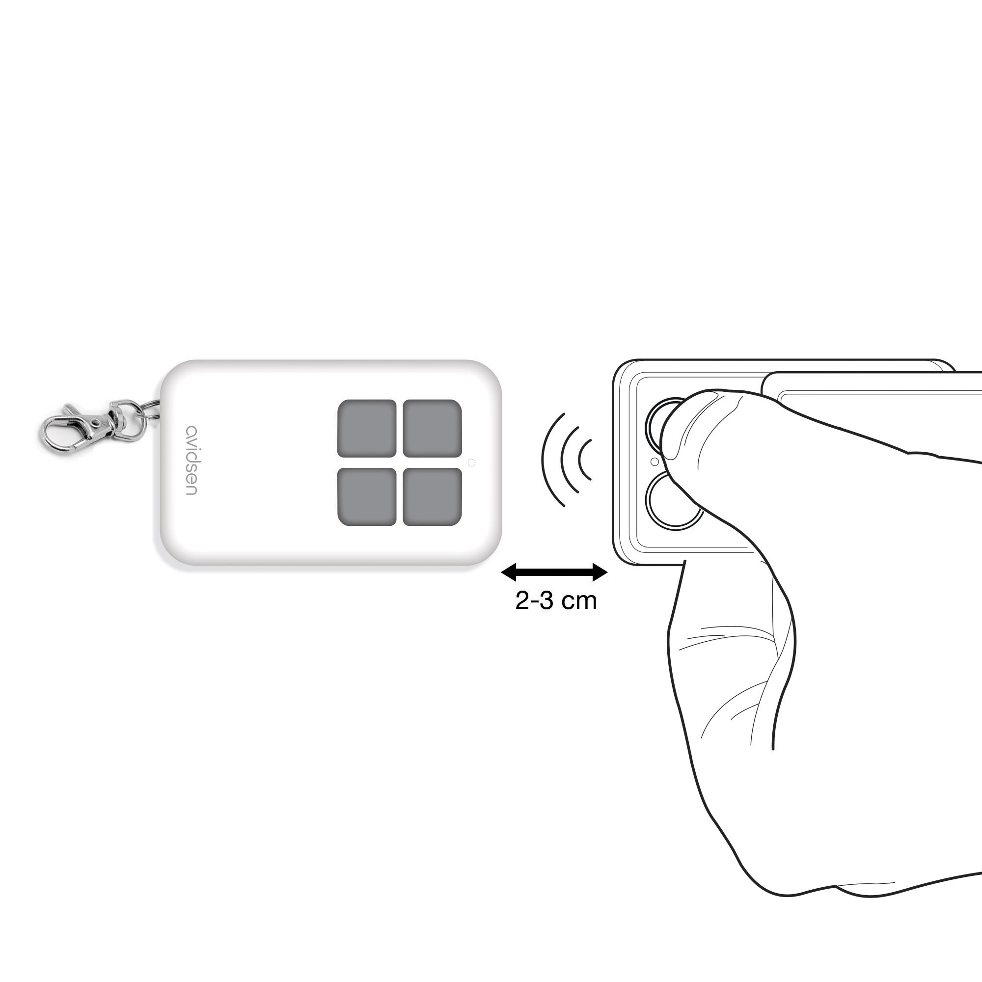 Télécommande universelle 4 boutons, Avidsen - 4