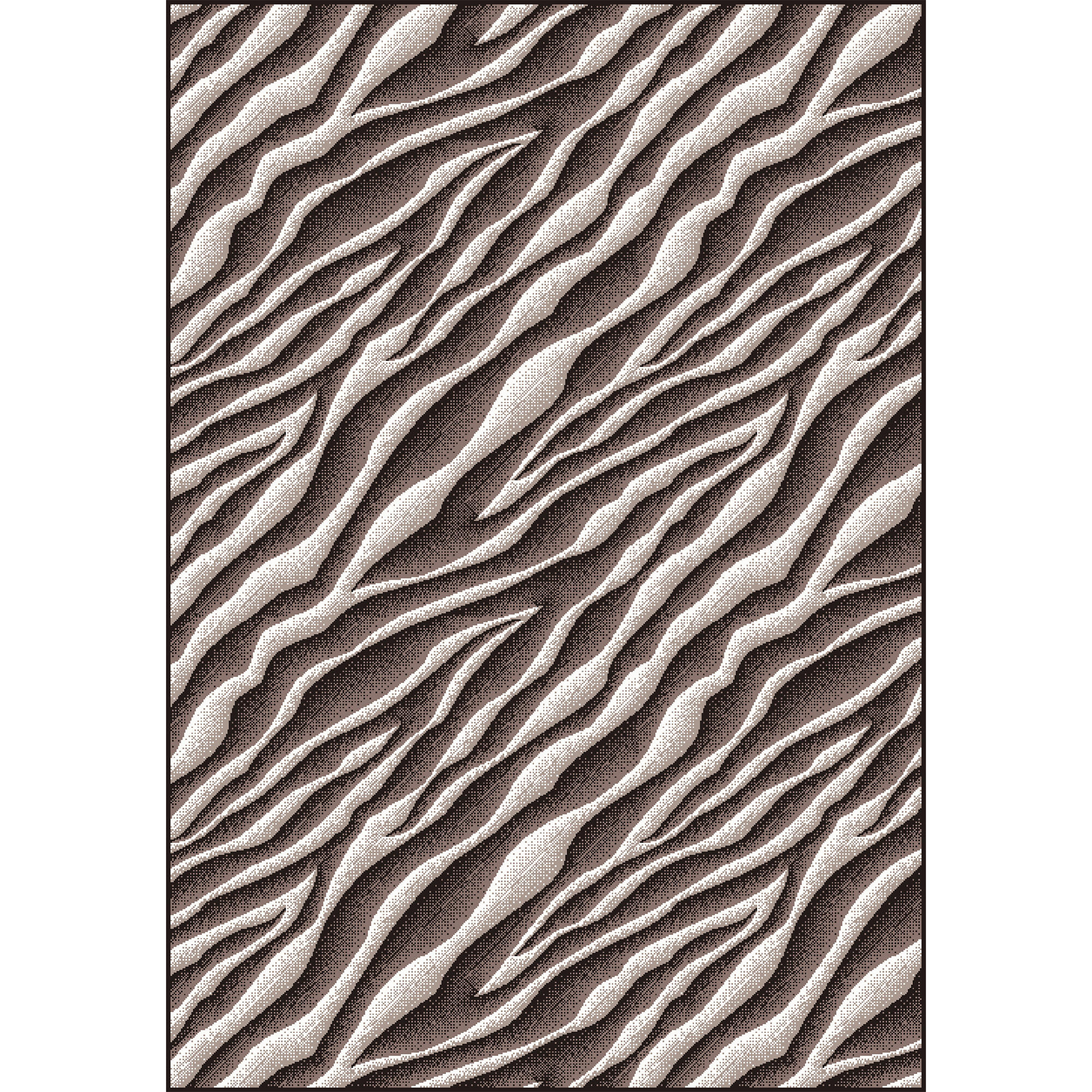 Covor Mira, polipropilena, 160 x 230 cm, model valuri