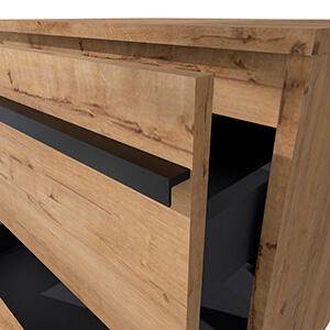 MÓVEL BANHO EMOTION 60CM 2 GAVETAS CARVALHO - 7