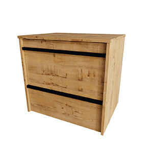 MÓVEL BANHO EMOTION 60CM 2 GAVETAS CARVALHO - 4