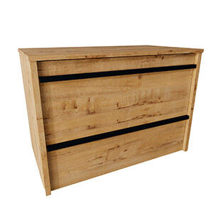 MÓVEL BANHO EMOTION 80CM 2 GAVETAS CARVALHO - 3