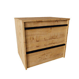 MÓVEL BANHO EMOTION 60CM 2 GAVETAS CARVALHO - 3