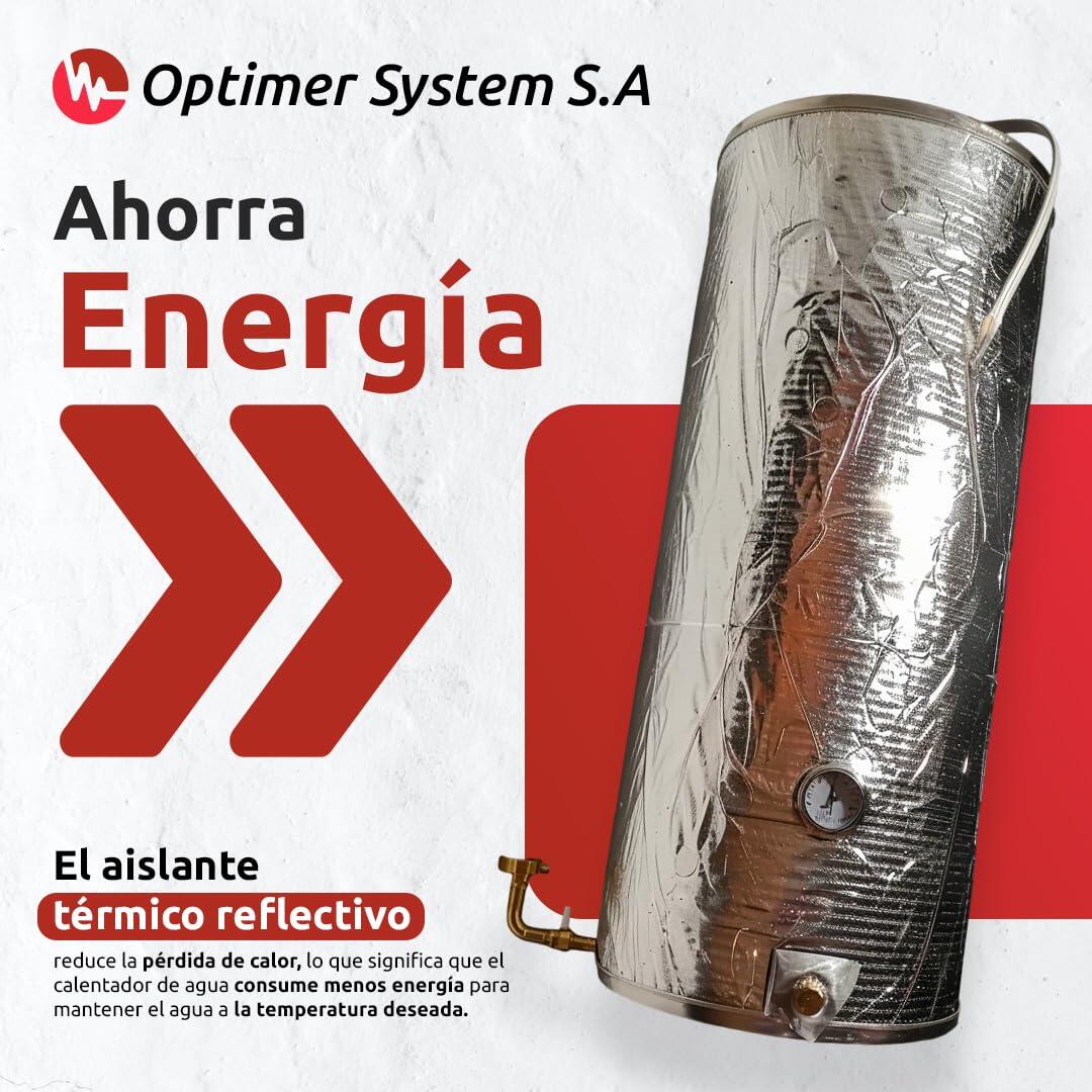 1 ud de rollo Aislante térmico reflexivo Polipropileno OPTIMER B0CSDBNYTY Espesor 3mm 1.2x1.8m - 3