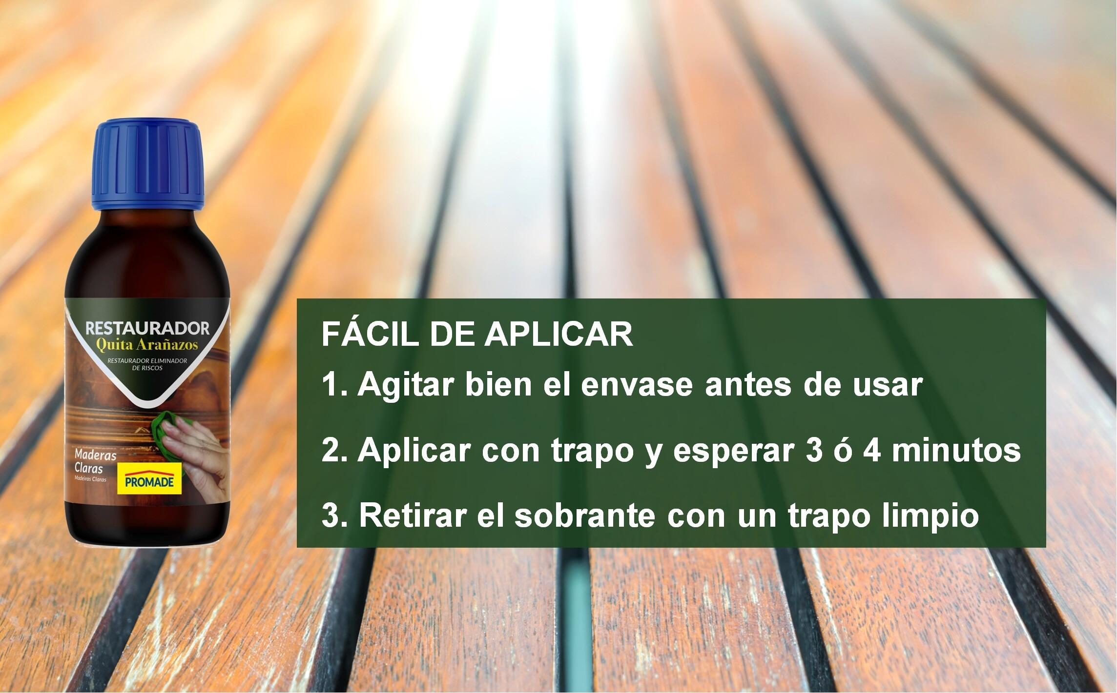 Restaurador quita arañazos madera oscura 125ml - 4