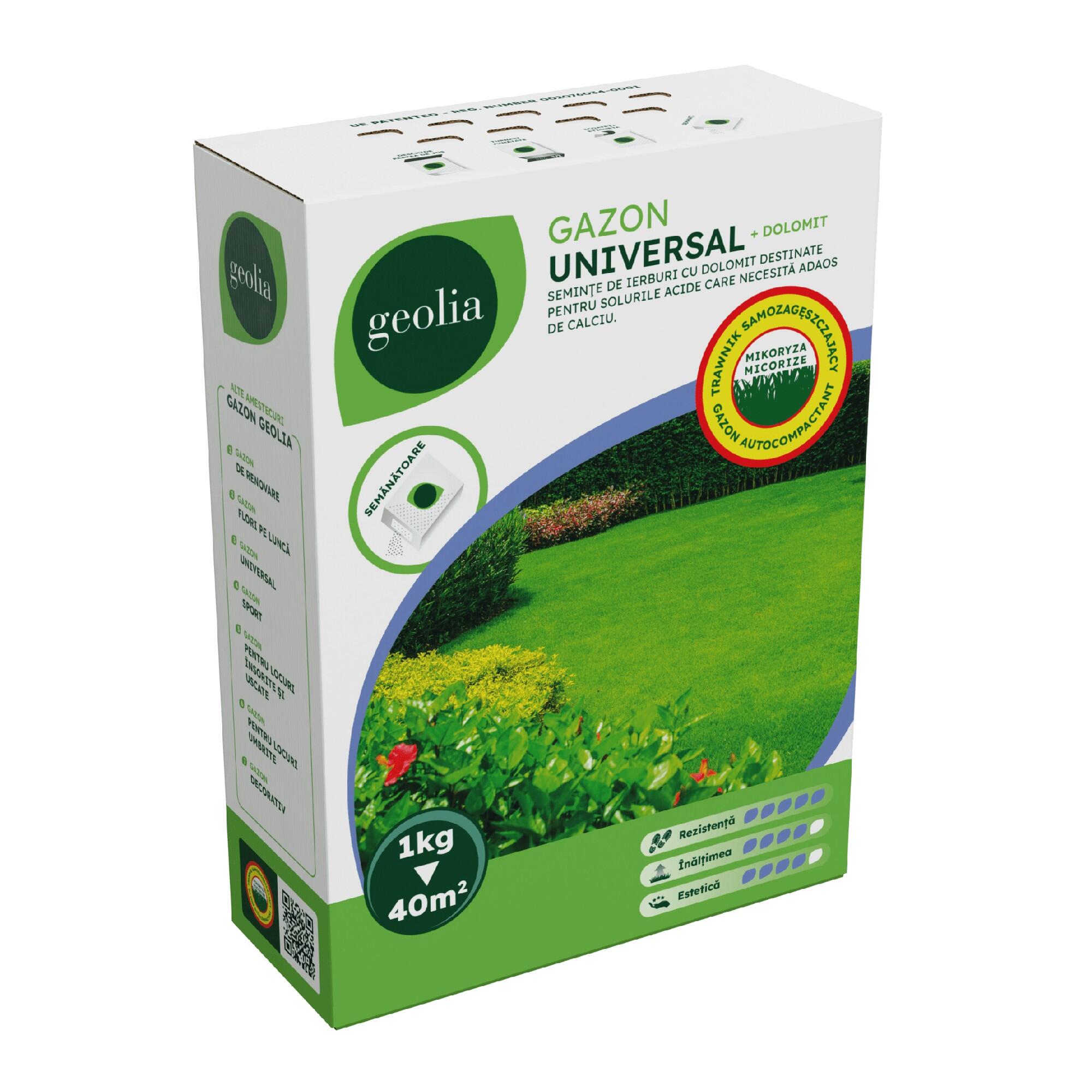 Seminte gazon universal cu dolomita Geolia, 1 kg