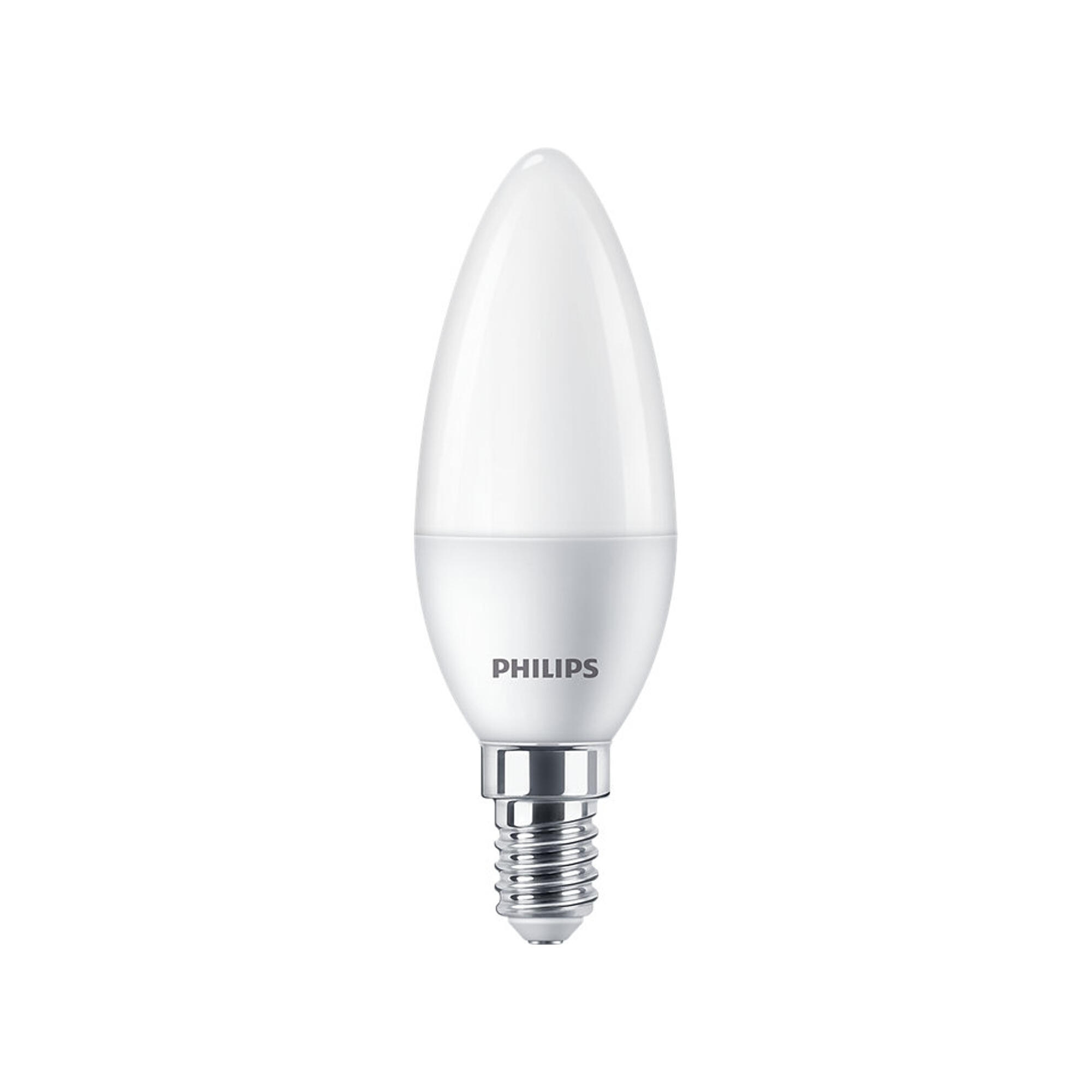 Bec LED Philips, E14, B35, 5.5W, alb neutru, 4000K, 520lm