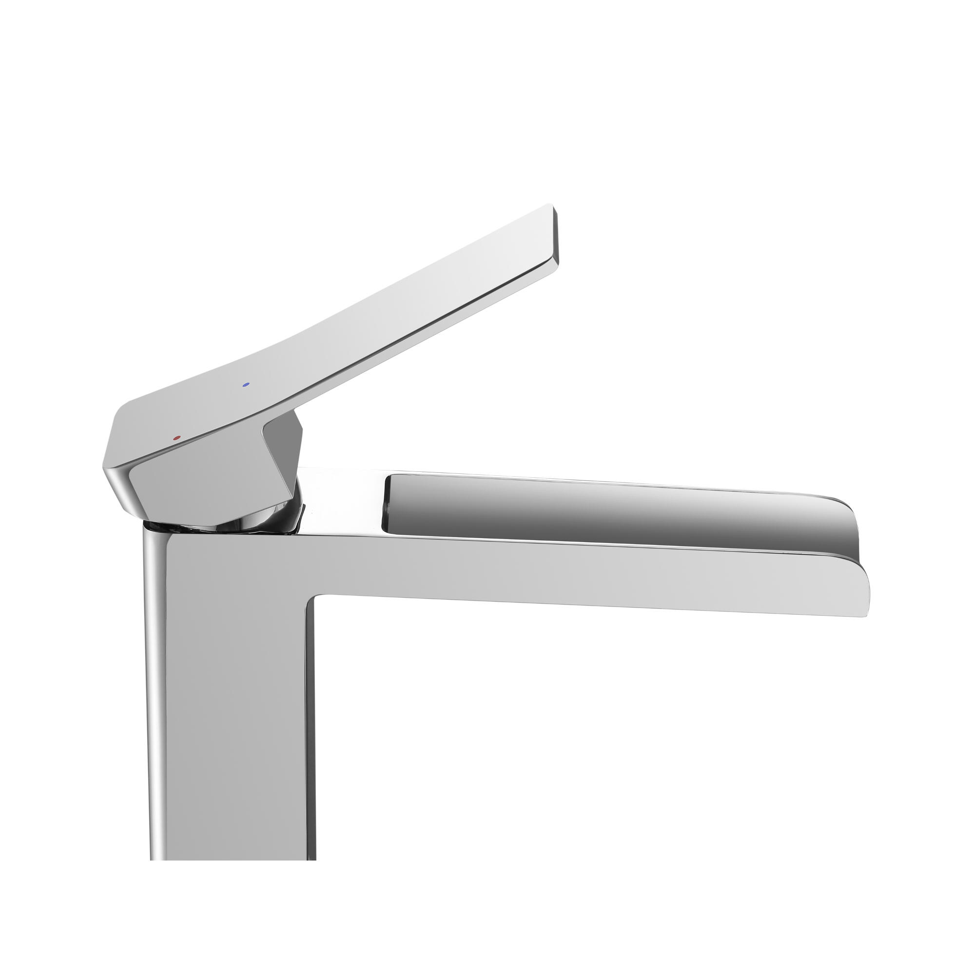 Rubinetto per lavabo getto a cascata d'acqua Studio cromato lucido SENSEA H 31 cm - 6