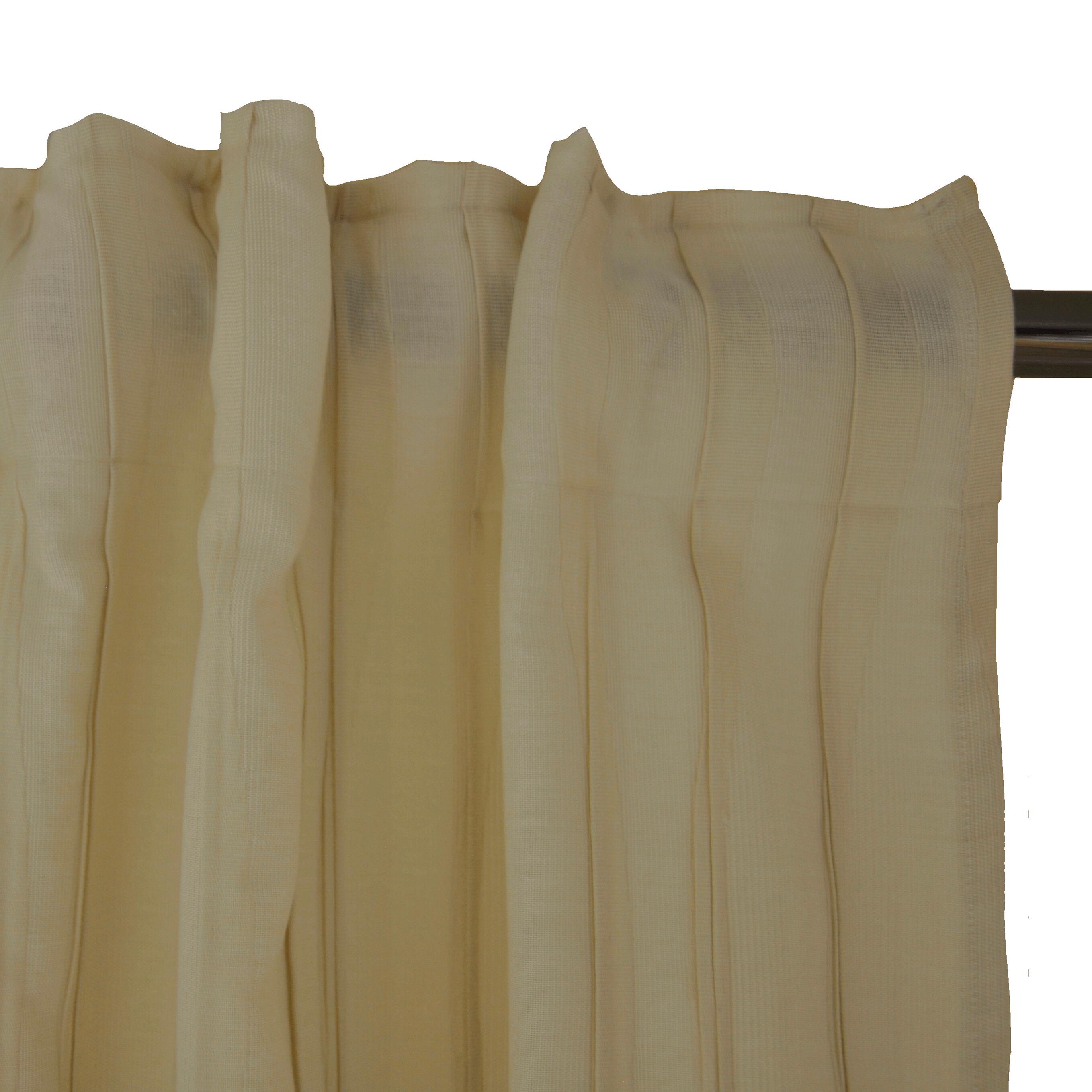 Tenda Augusta beige, passanti nascosti 140x300 cm - 6