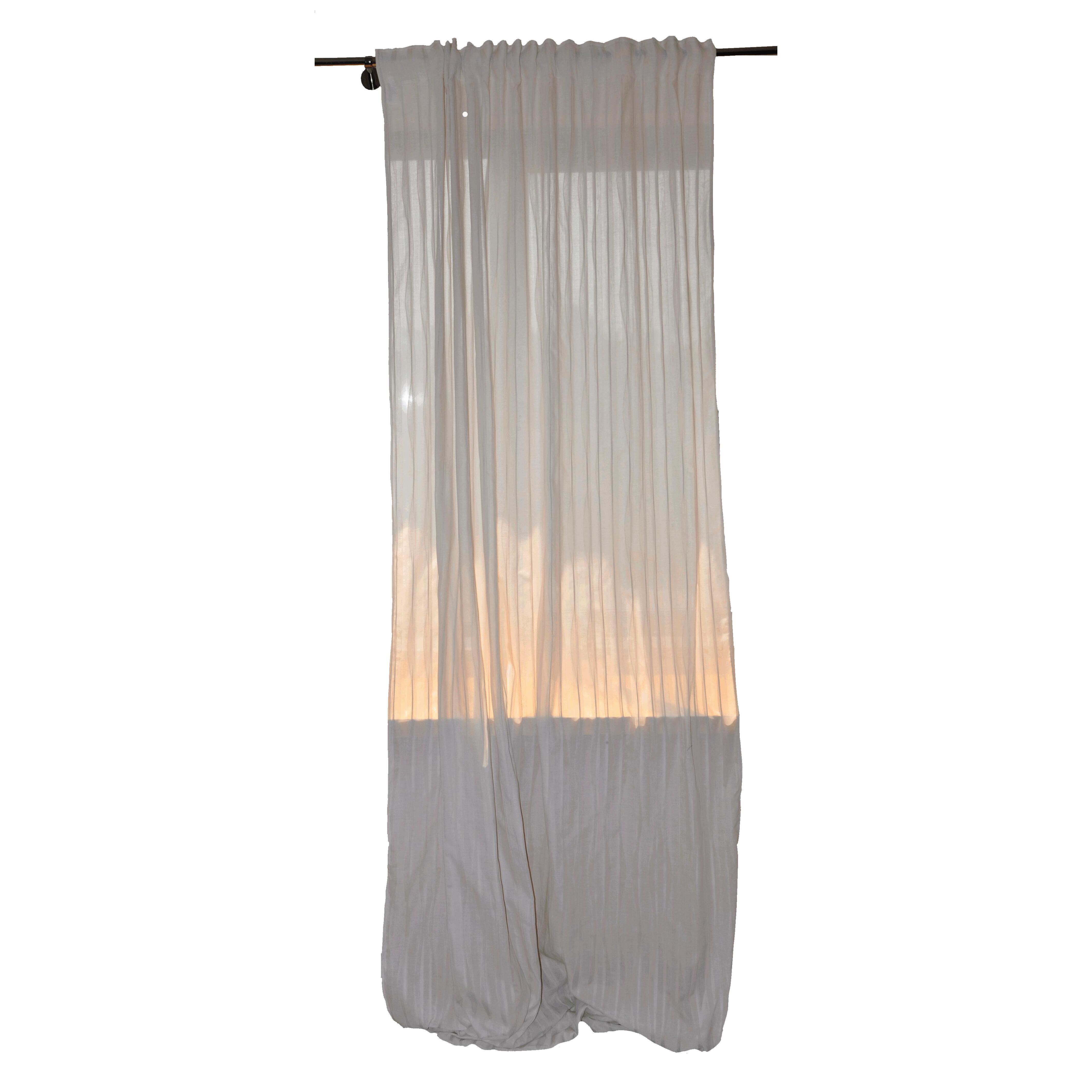 Tenda Augusta beige, passanti nascosti 140x300 cm - 3