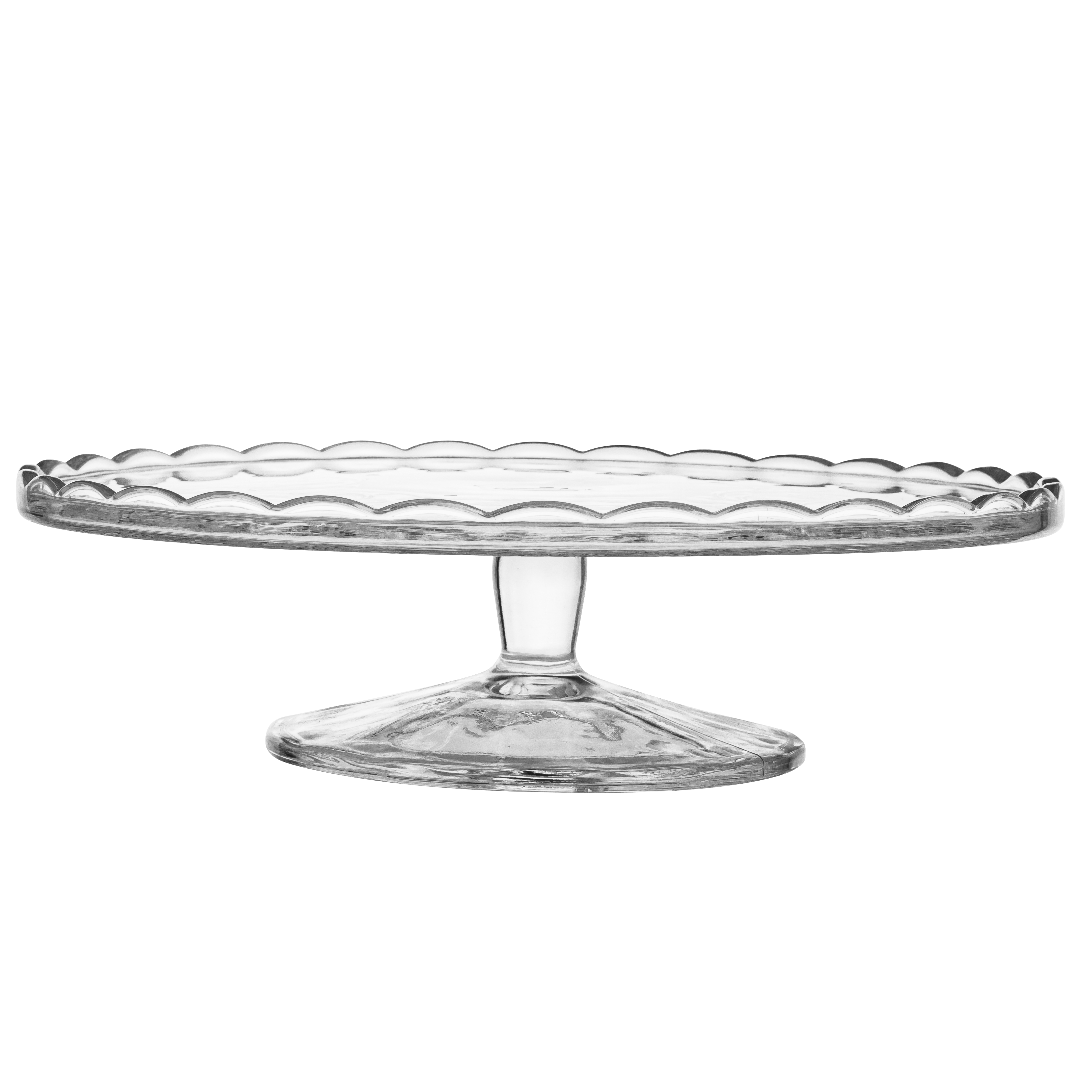 Patera szklana na stopce średnica 28 cm