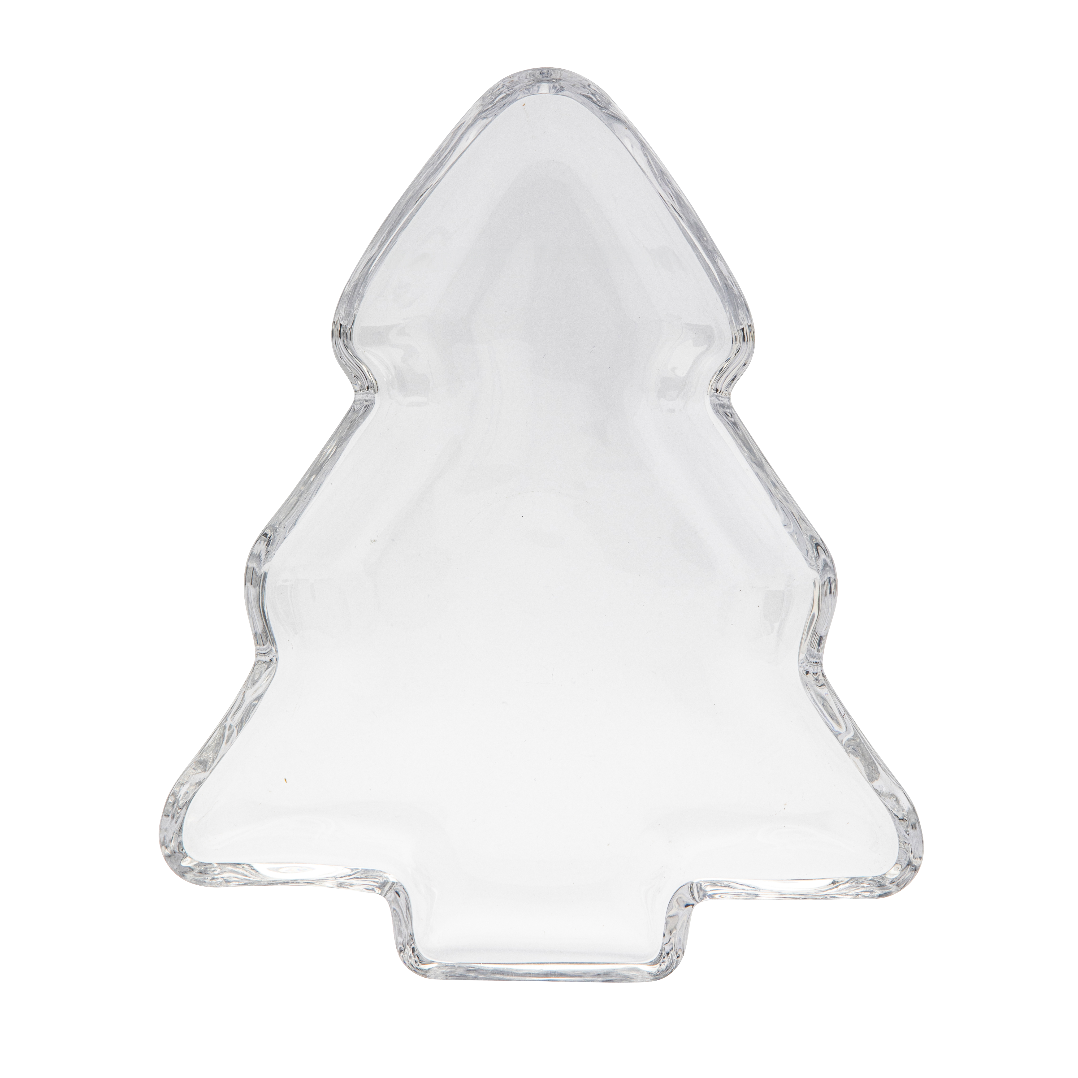 Talerz szklany choinka gładki 20x2.5 cm - 3