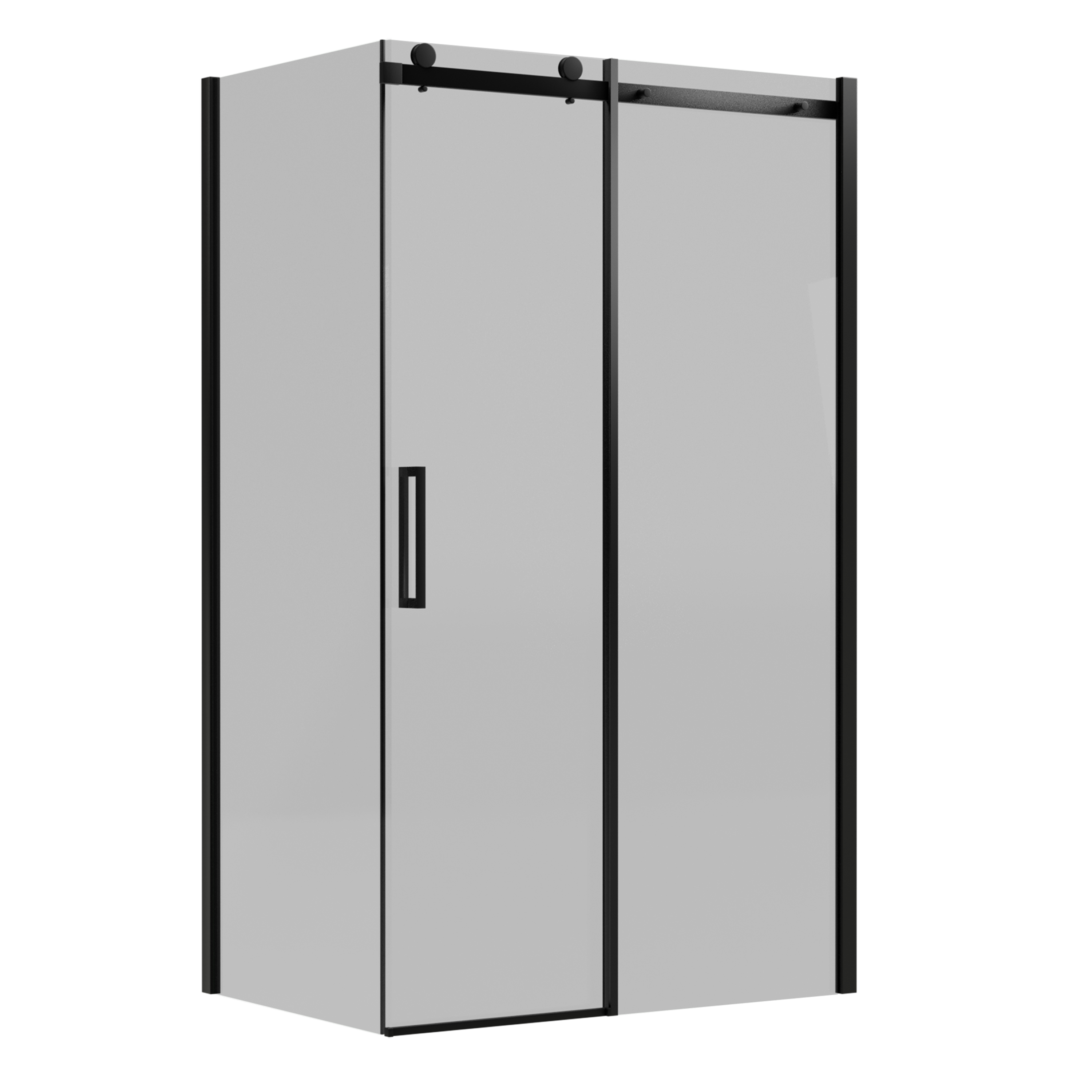 Kabina prysznicowa Laurena 120x80x200 cm szkło dymione profil czarny Wellneo