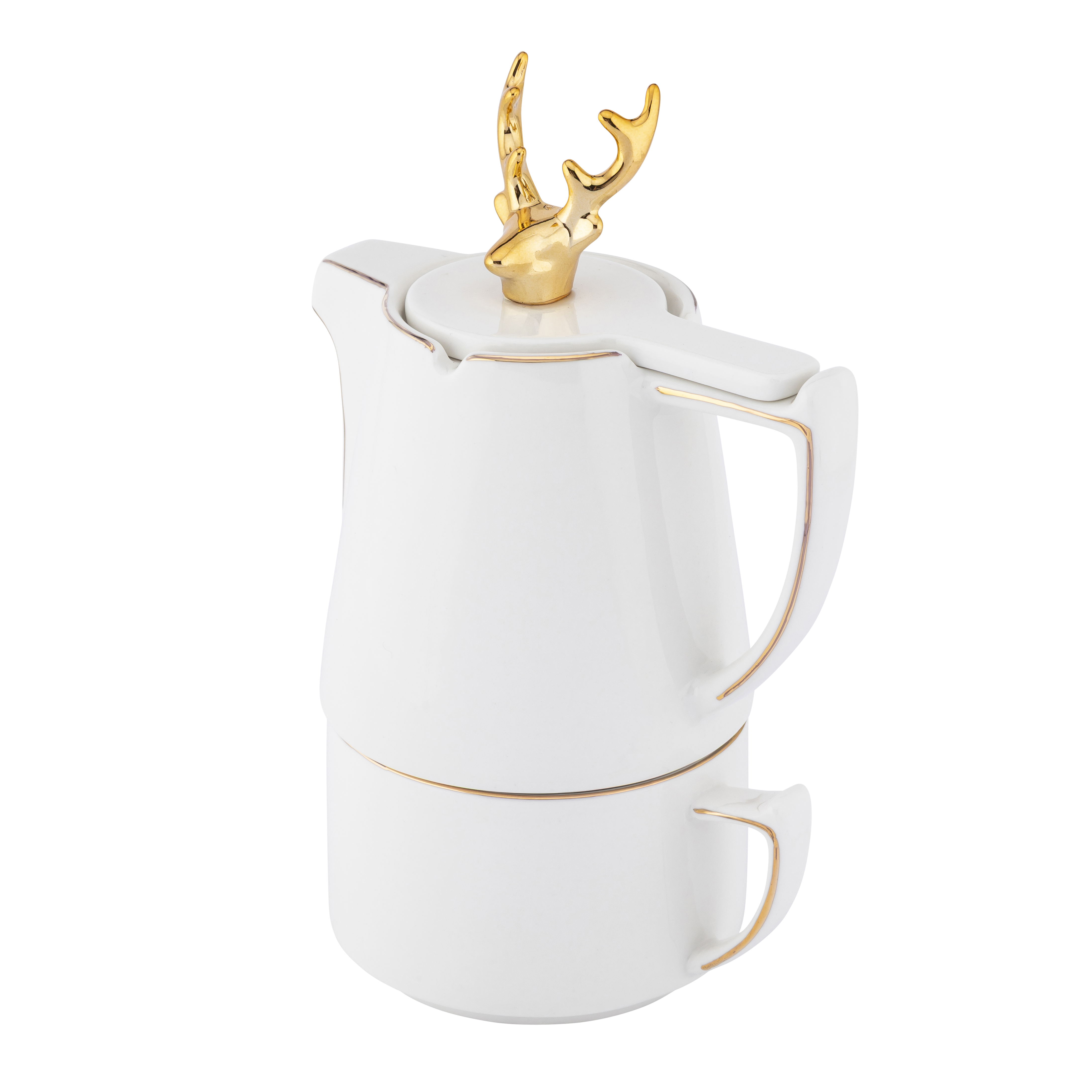 Zestaw Tea for One złoty jeleń Altom Design