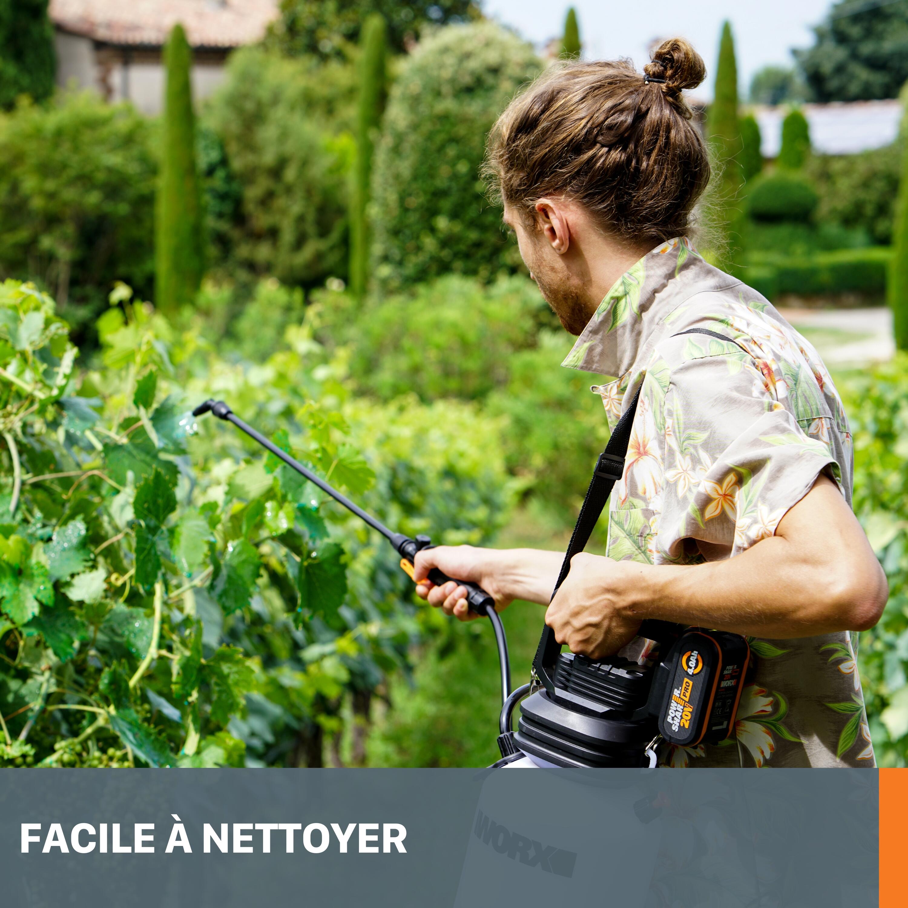 Pulvérisateur à pression de jardin 20V WORX - WG829E.9 (sans batterie) - 7