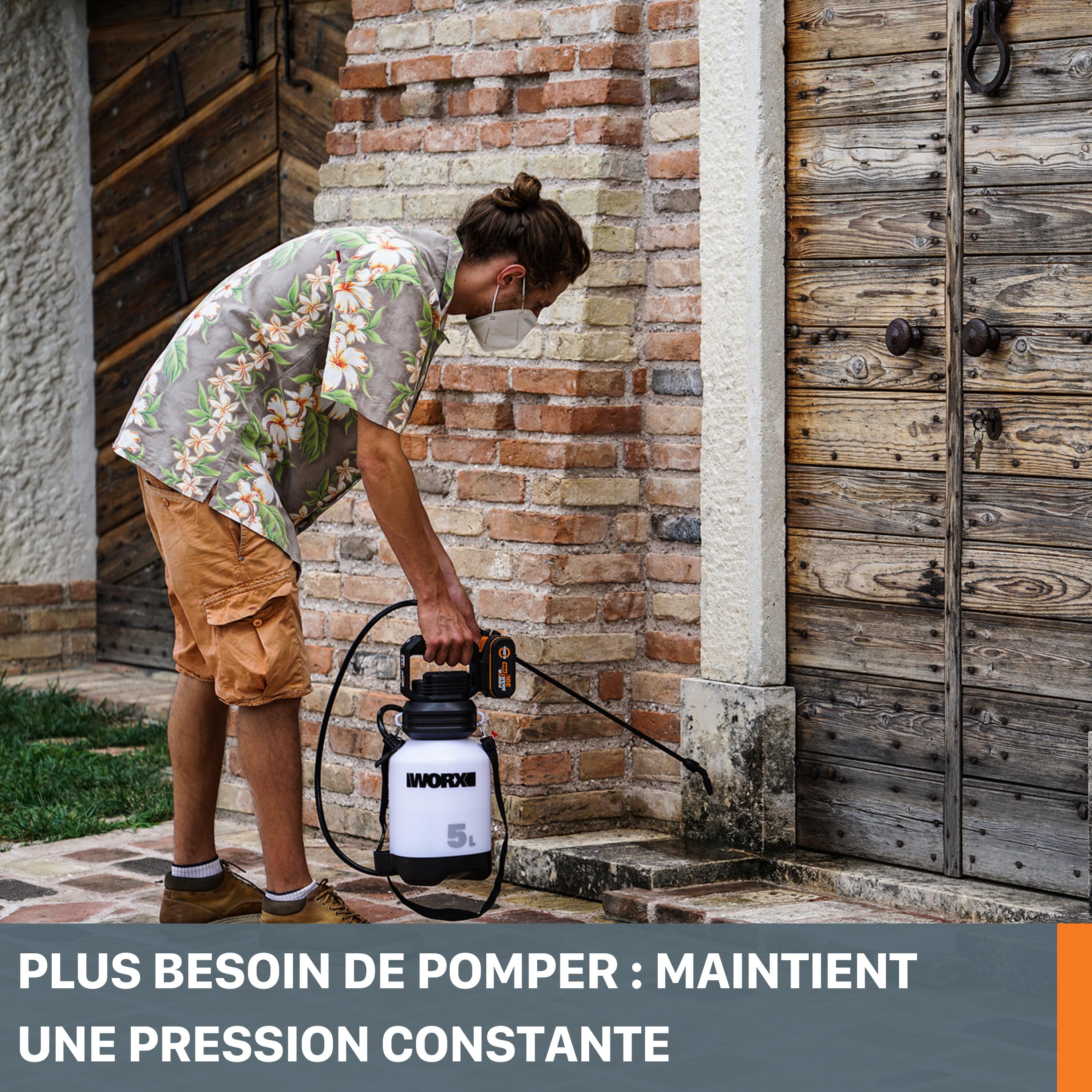Pulvérisateur à pression de jardin 20V WORX - WG829E.9 (sans batterie) - 3