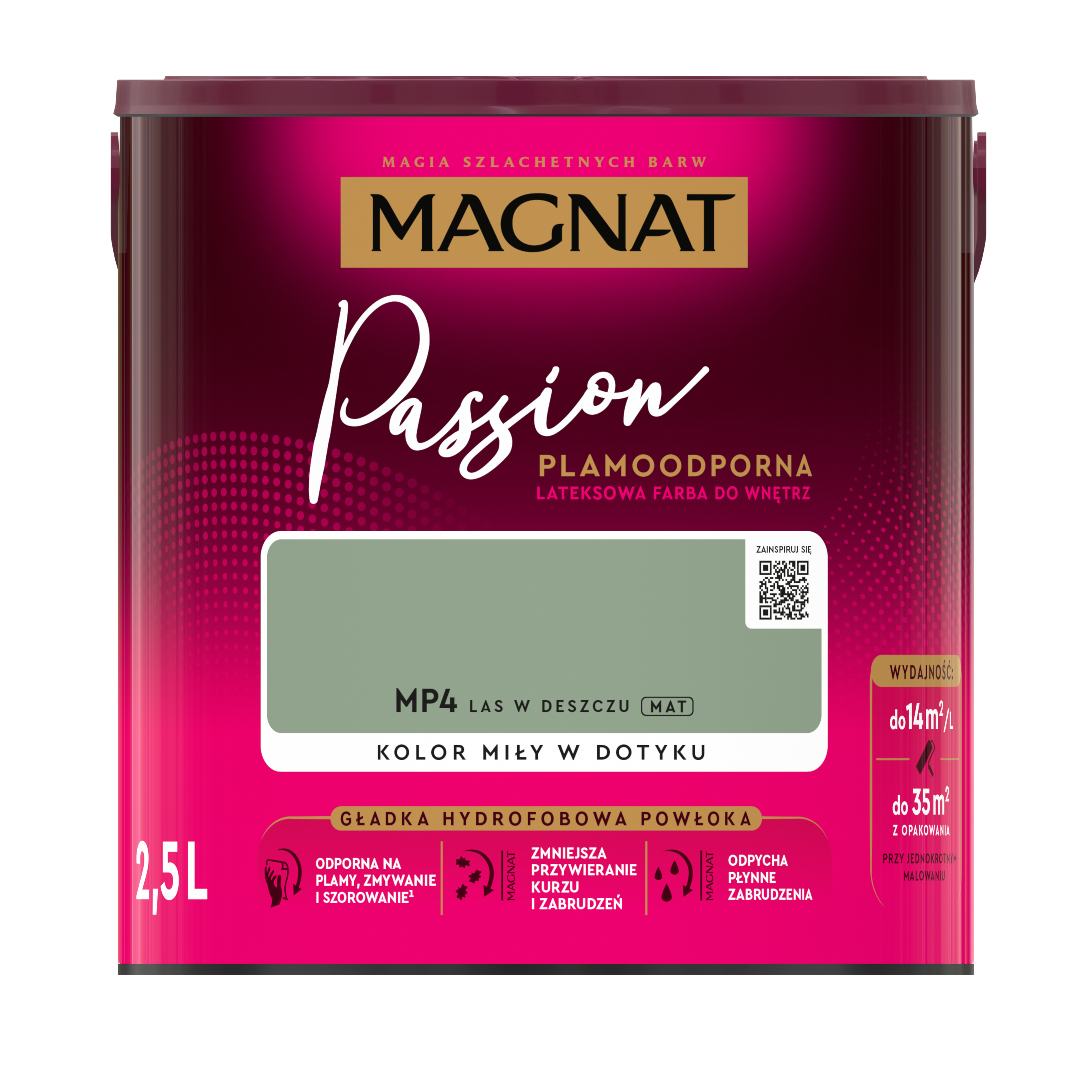 Farba Magnat Passion Las w deszczu 2.5 l - 4