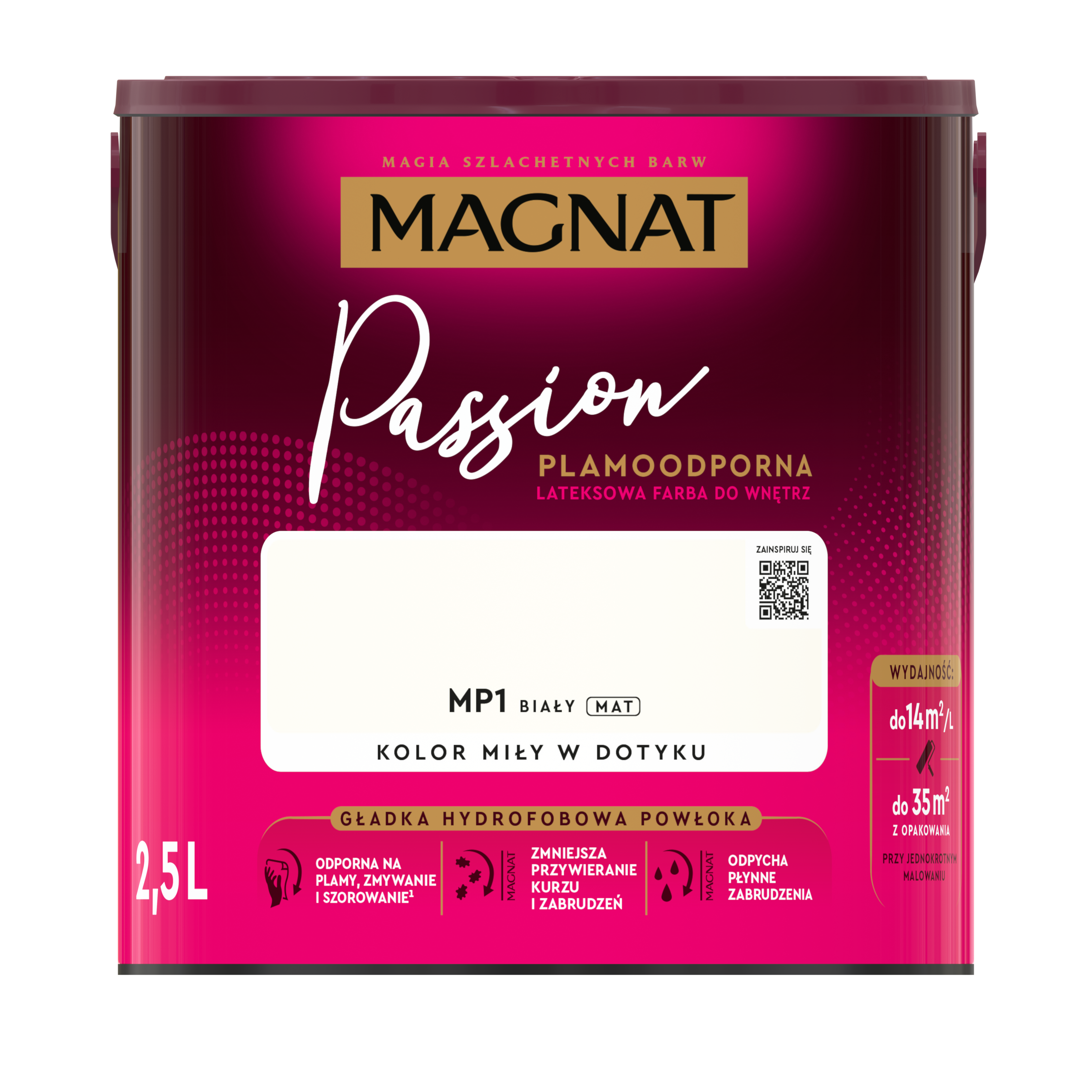 Farba Magnat Passion Biały 2.5 l - 3