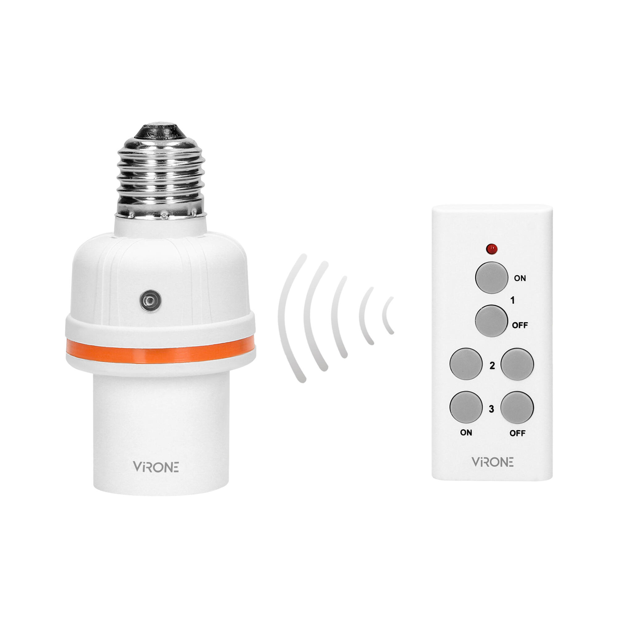 Soclu bec E27 cu telecomanda, Orno Virone RS-6