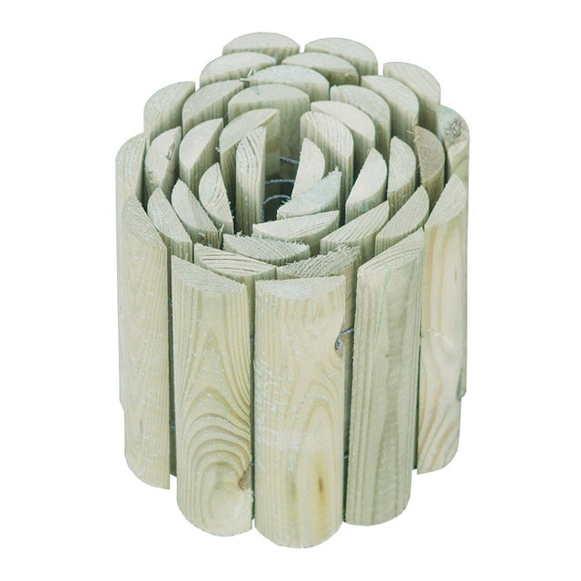 Bordura in rotolo in legno naturale L 180 x H 20, Sp 1.4 cm