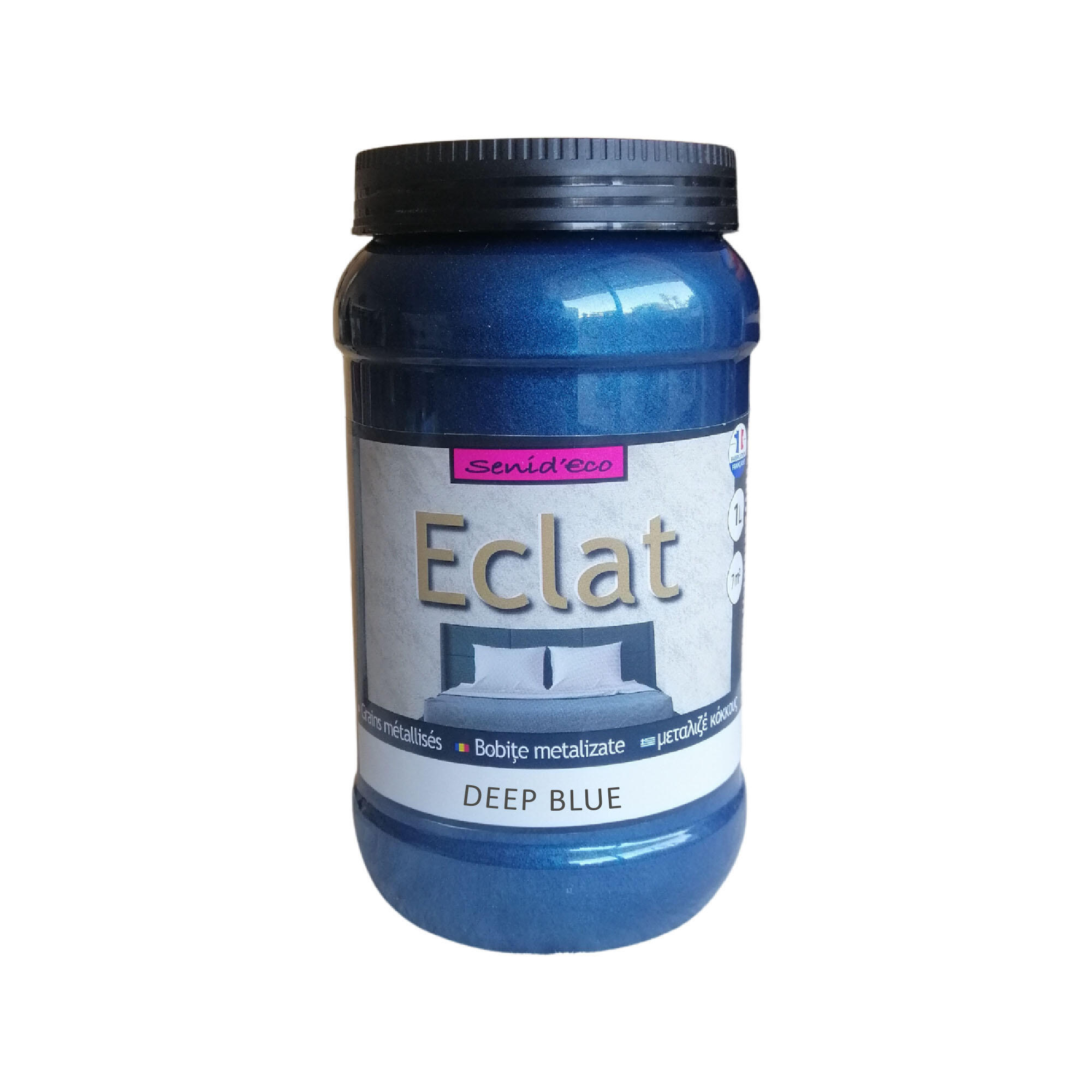 Vopsea decorativa Senideco Eclat, 1 L, albastru Deep blue