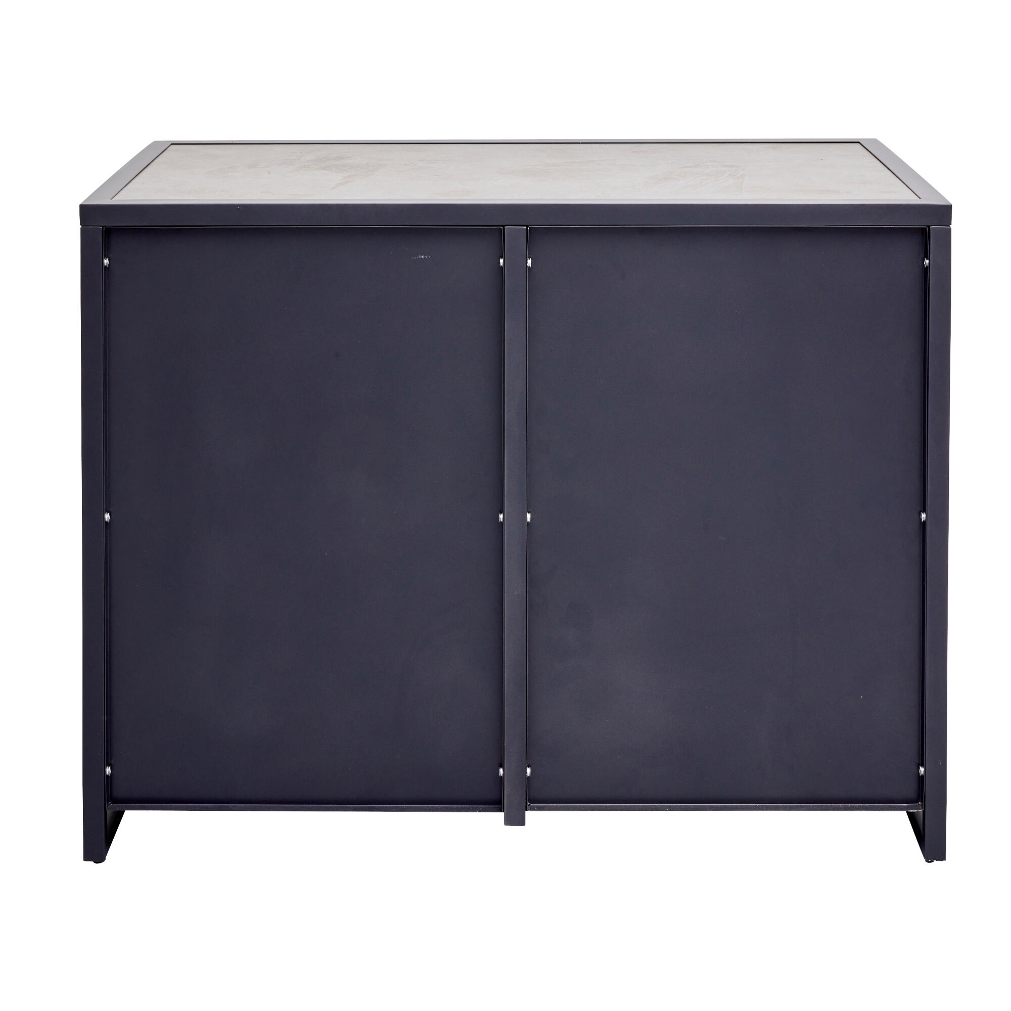 Corp bucatarie exterioara, Naterial, cu doua usi, aluminiu, 120 x 60 cm