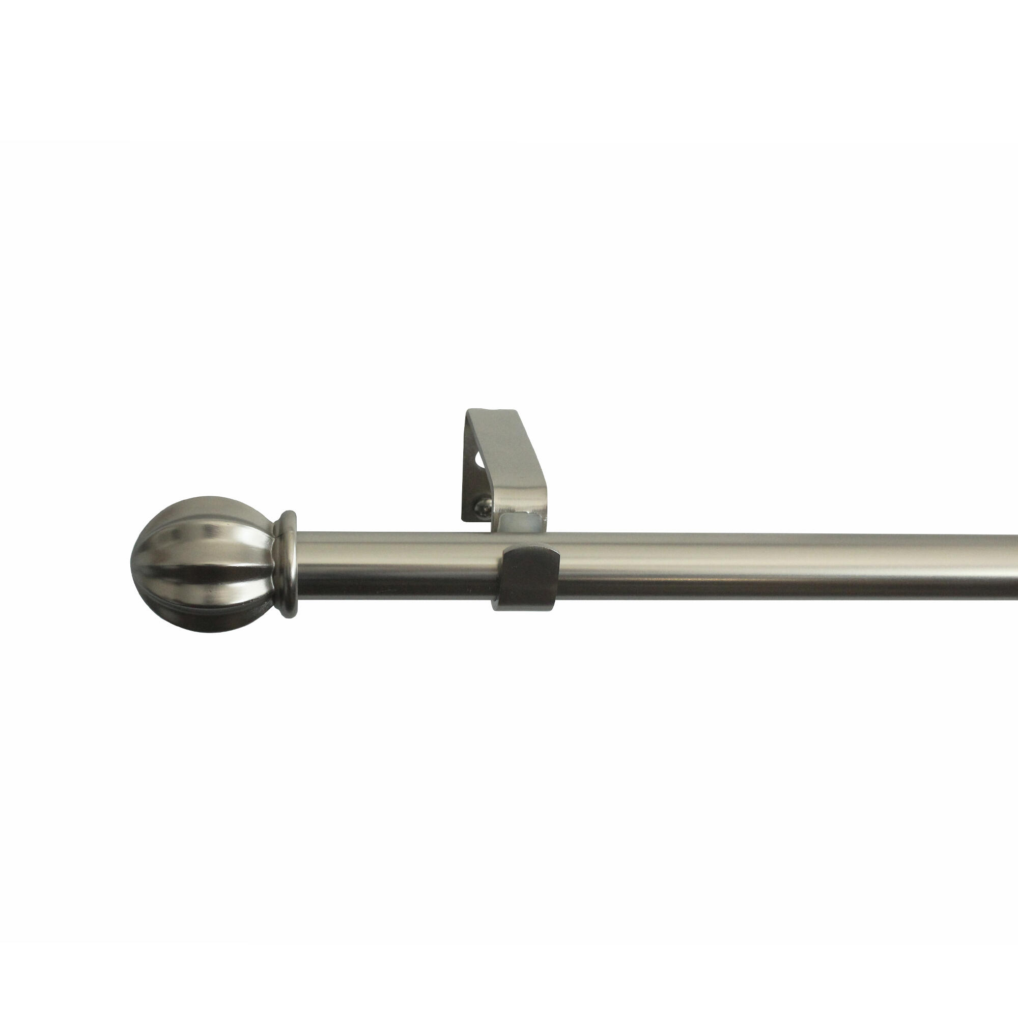 Galerie simpla extensibila metal Inspire Ikary, 160 - 300 cm, diametru 16 mm, argintiu