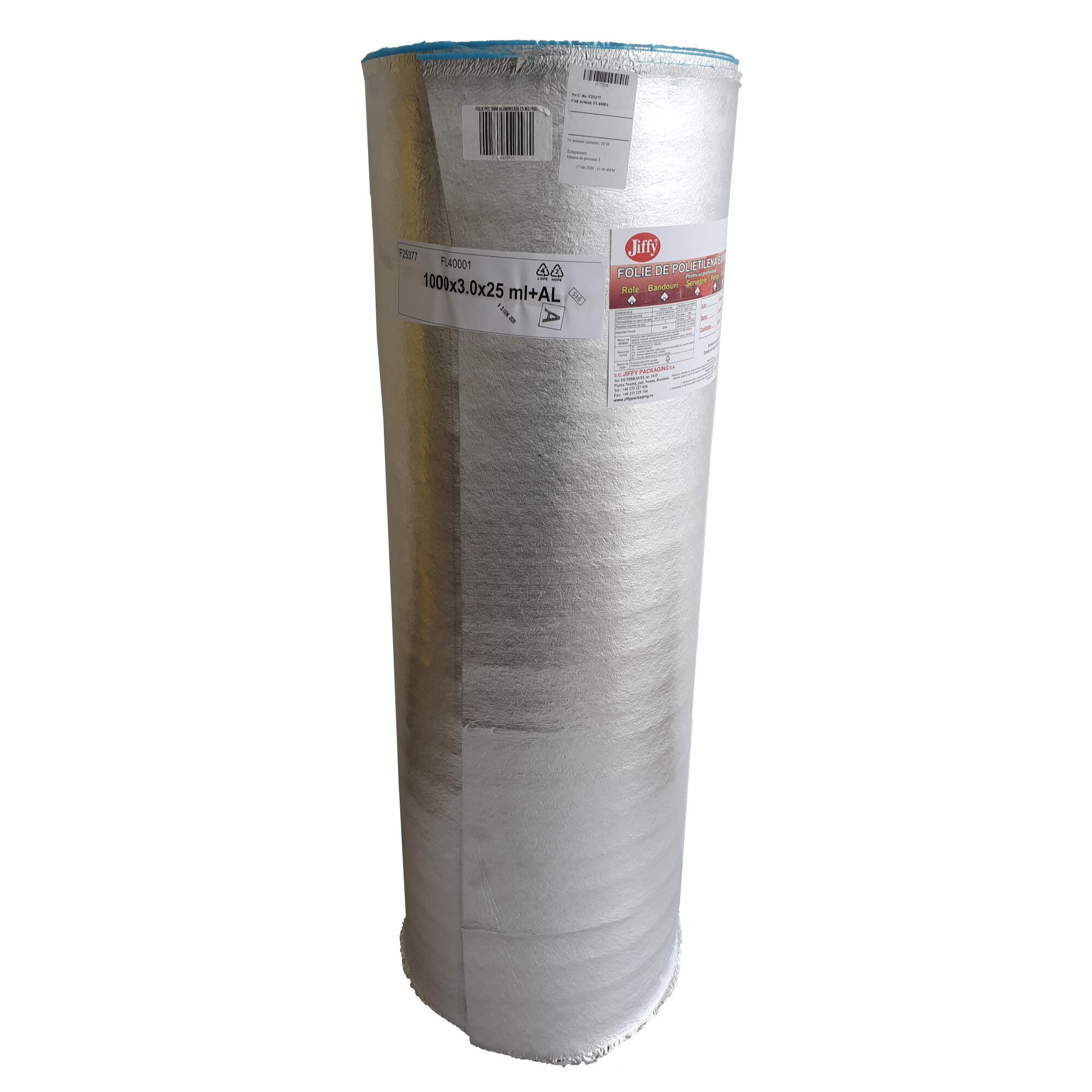 Folie PEE alumininizata 3 mm, 25 m²/ rola