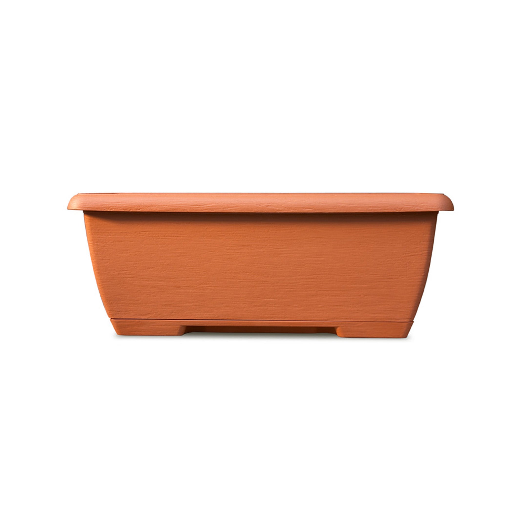 FIORIERA CASSETTA CLEO CON SUPPORTO 60CM COLOR TERRACOTTA VECA