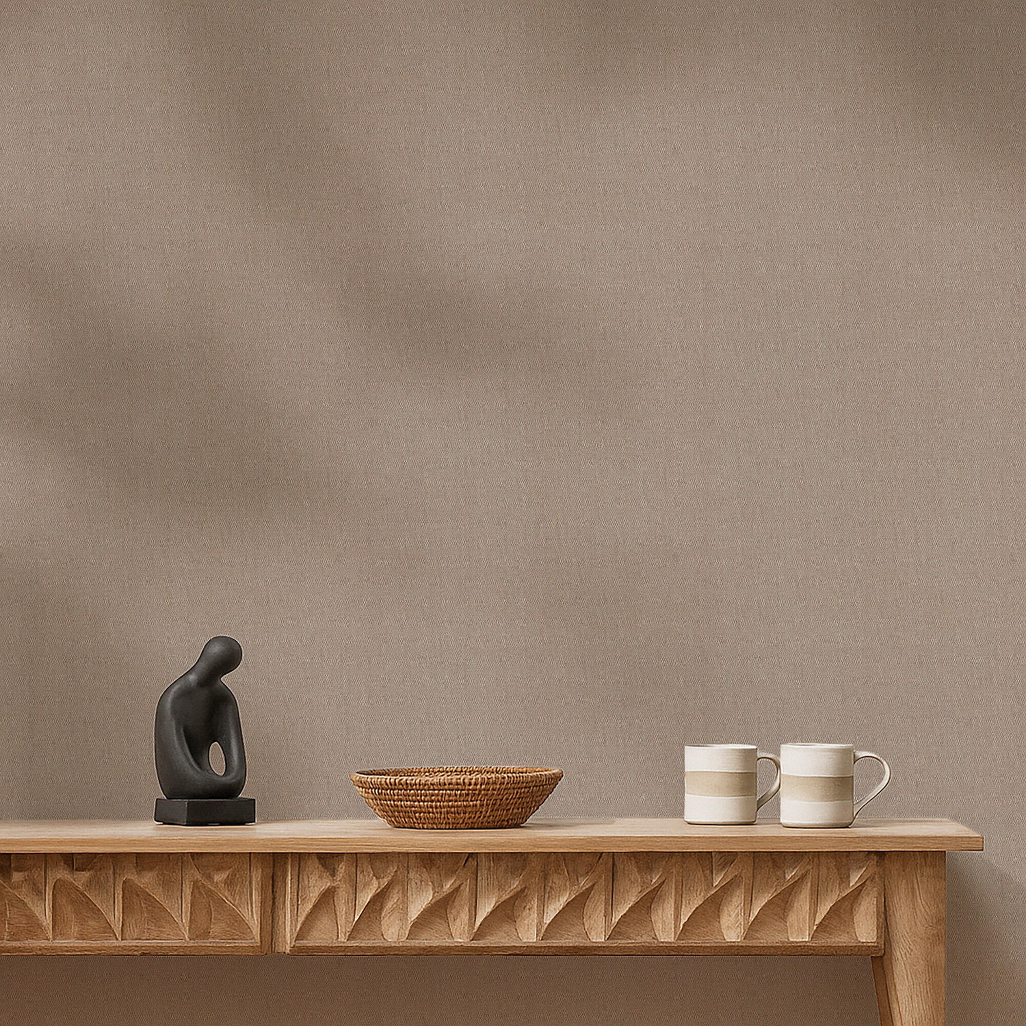 Papel pintado vinilo aplicación cola en pared liso liso texturado 72 utility marrón rasch 53cmx10.05m lavable