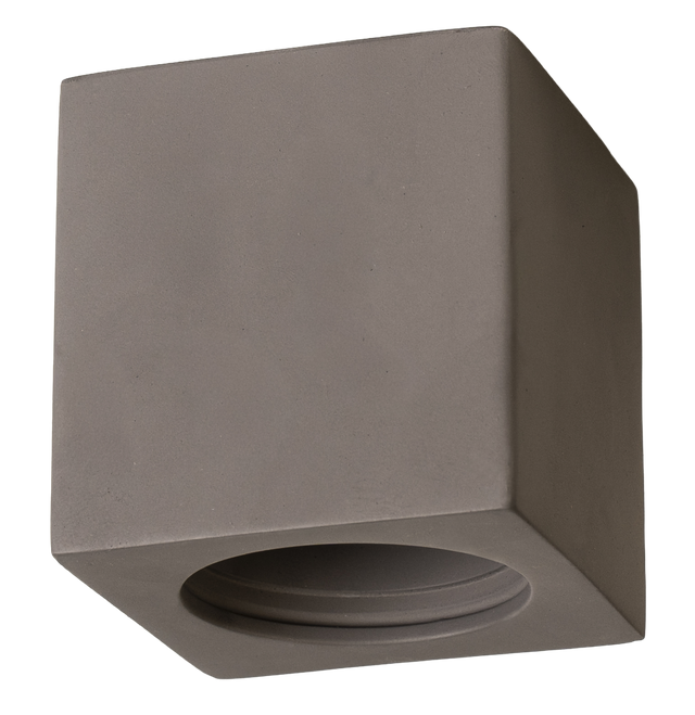 ARO DE SUPERFICIE BAJO CUADRADO FIJO CEMENTO GU10