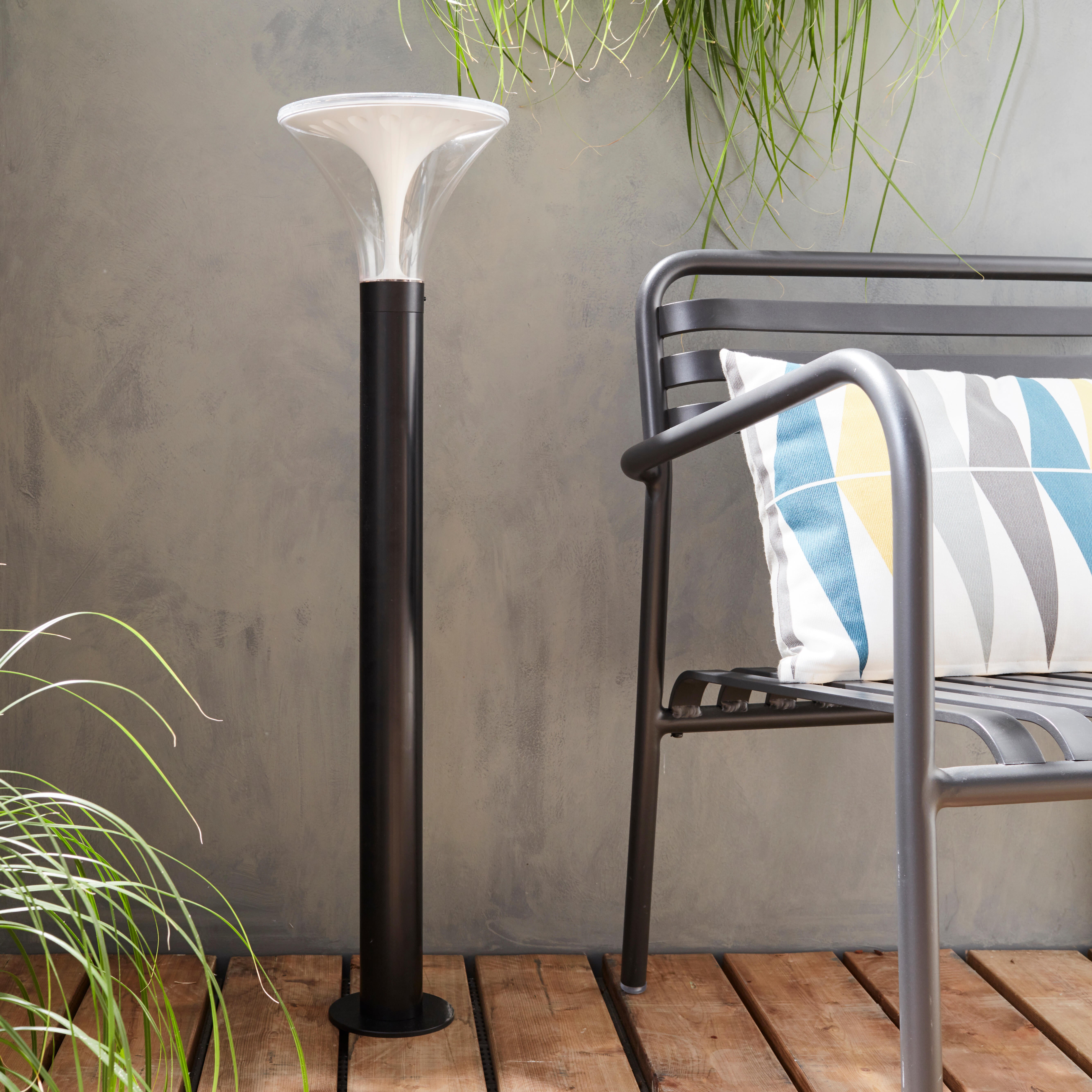 Potelet avec détecteur solaire Rovai noir INSPIRE - 3