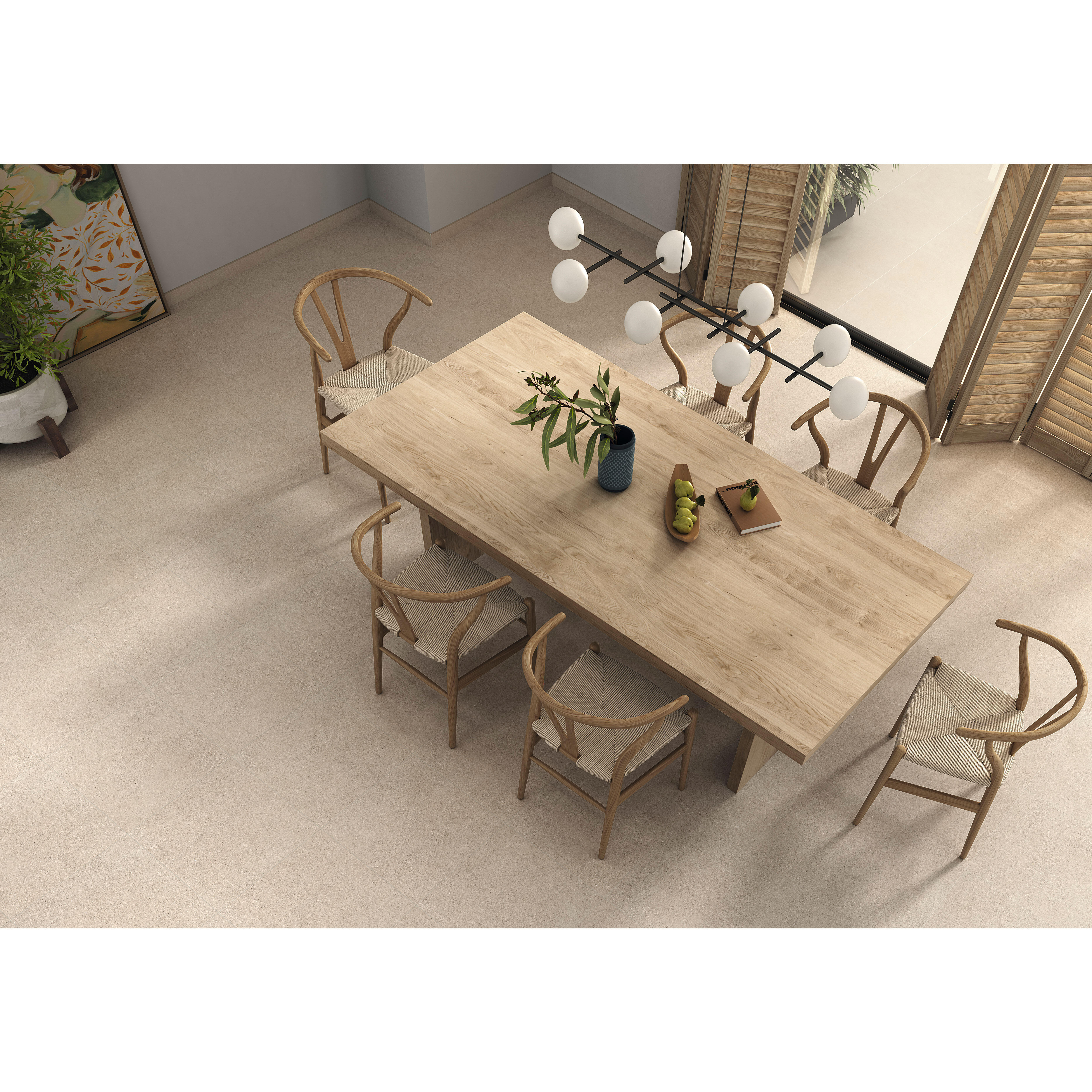 SUELO PORCELANICO 45X45CM ARENA MATE - 2